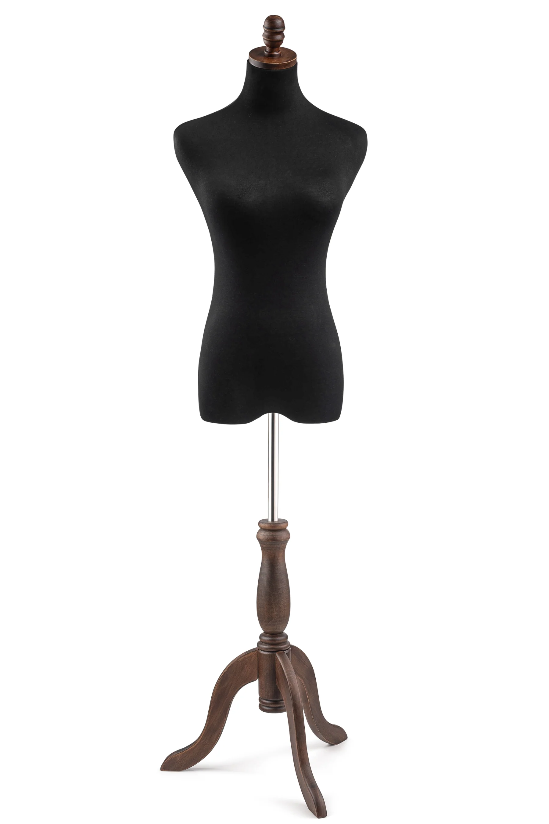 Female Display Dress Form on Wood Tripod Base - Image 11