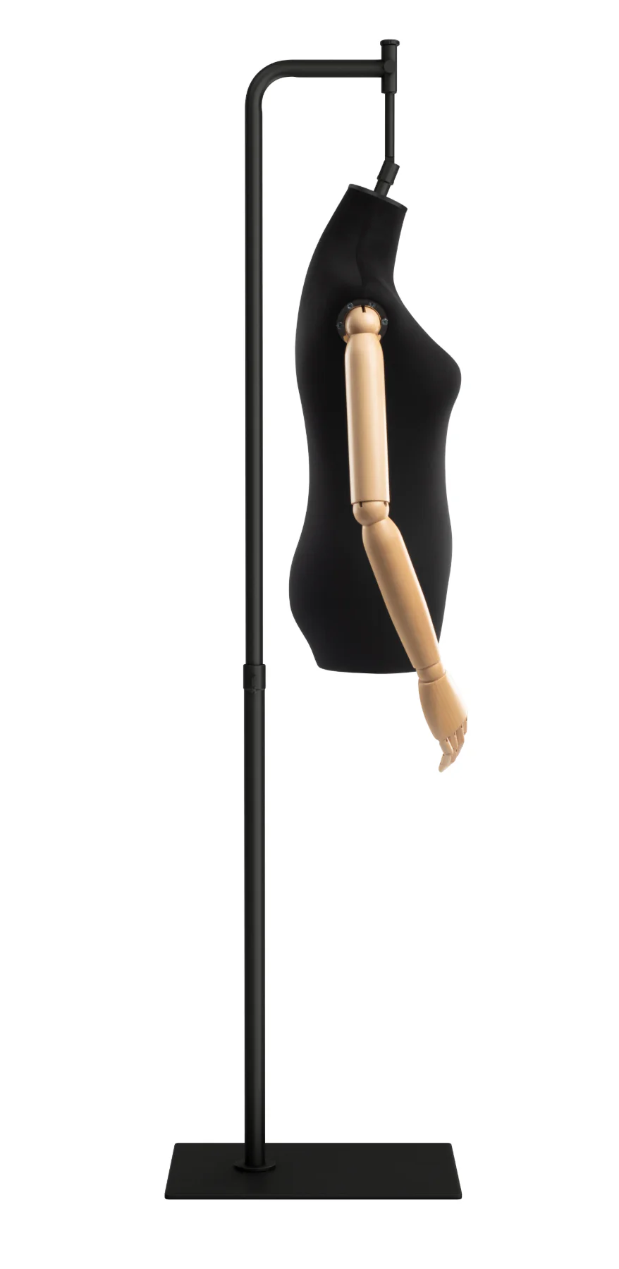 Female Display Dress Form on Metal Hanging Base (Head & Arms Version) - Image 27