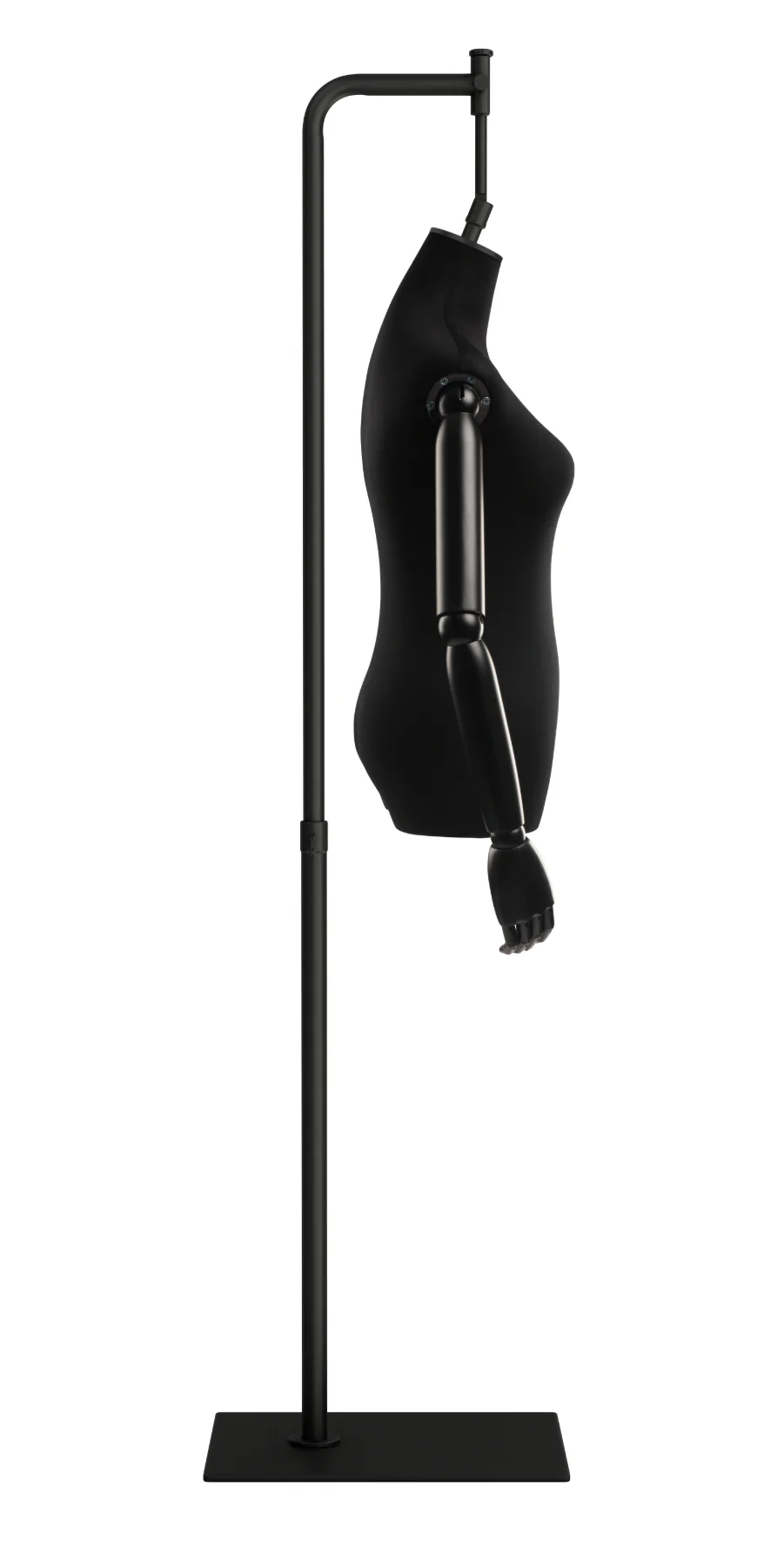 Female Display Dress Form on Metal Hanging Base (Head & Arms Version) - Image 3