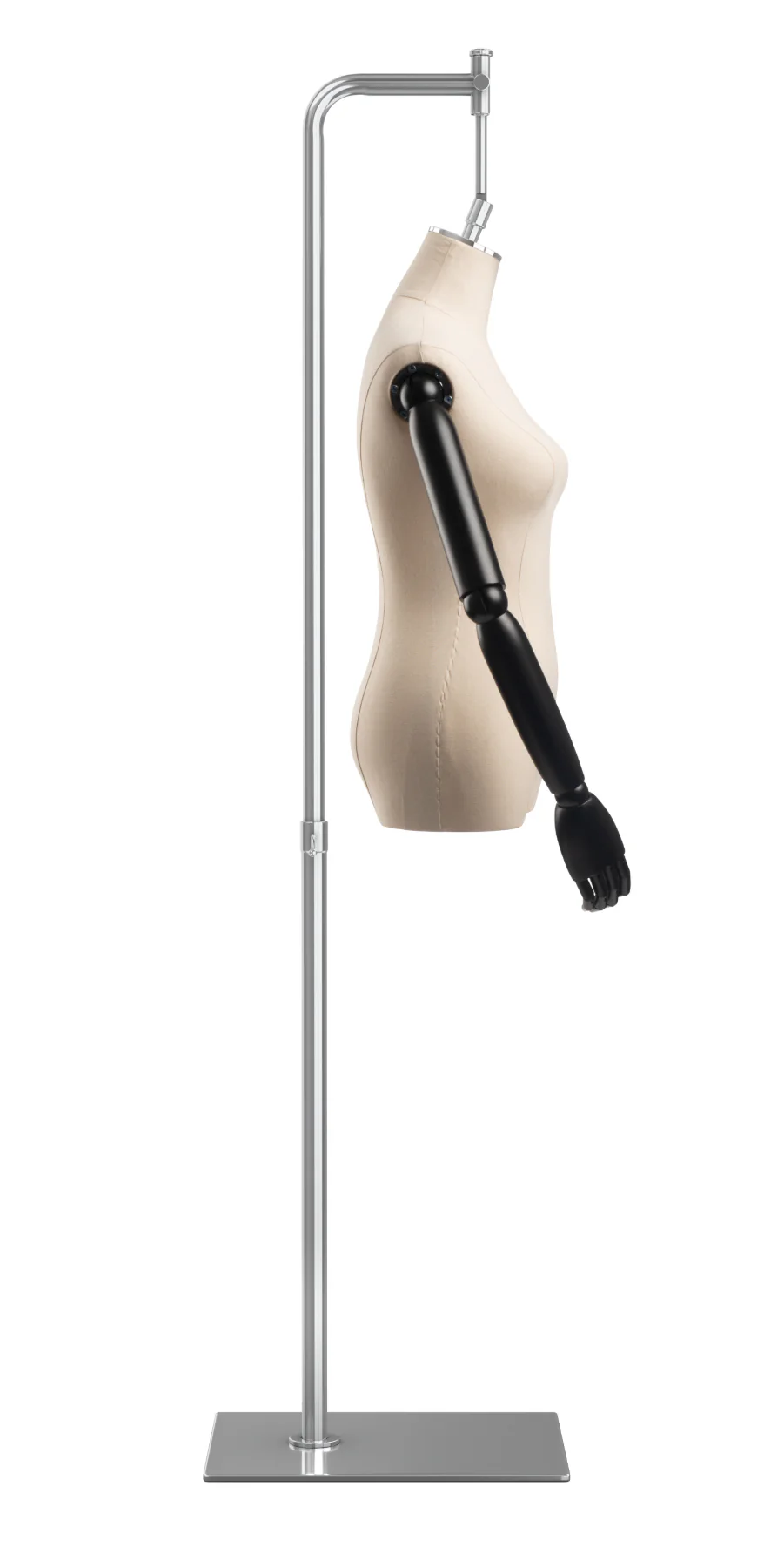 Female Display Dress Form on Metal Hanging Base (Head & Arms Version) - Image 42