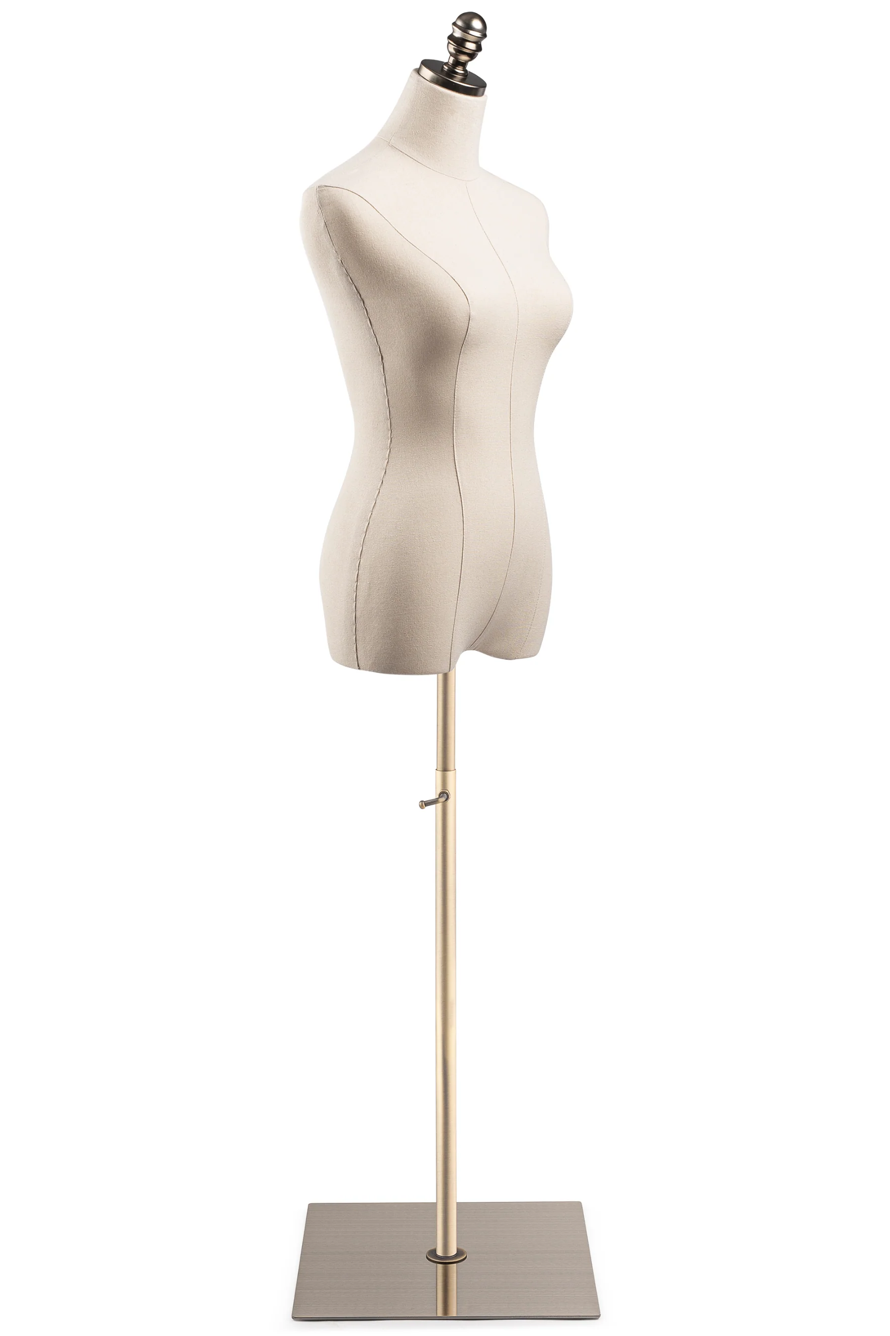 Female Display Dress Form on Metal Flat Base - Image 10