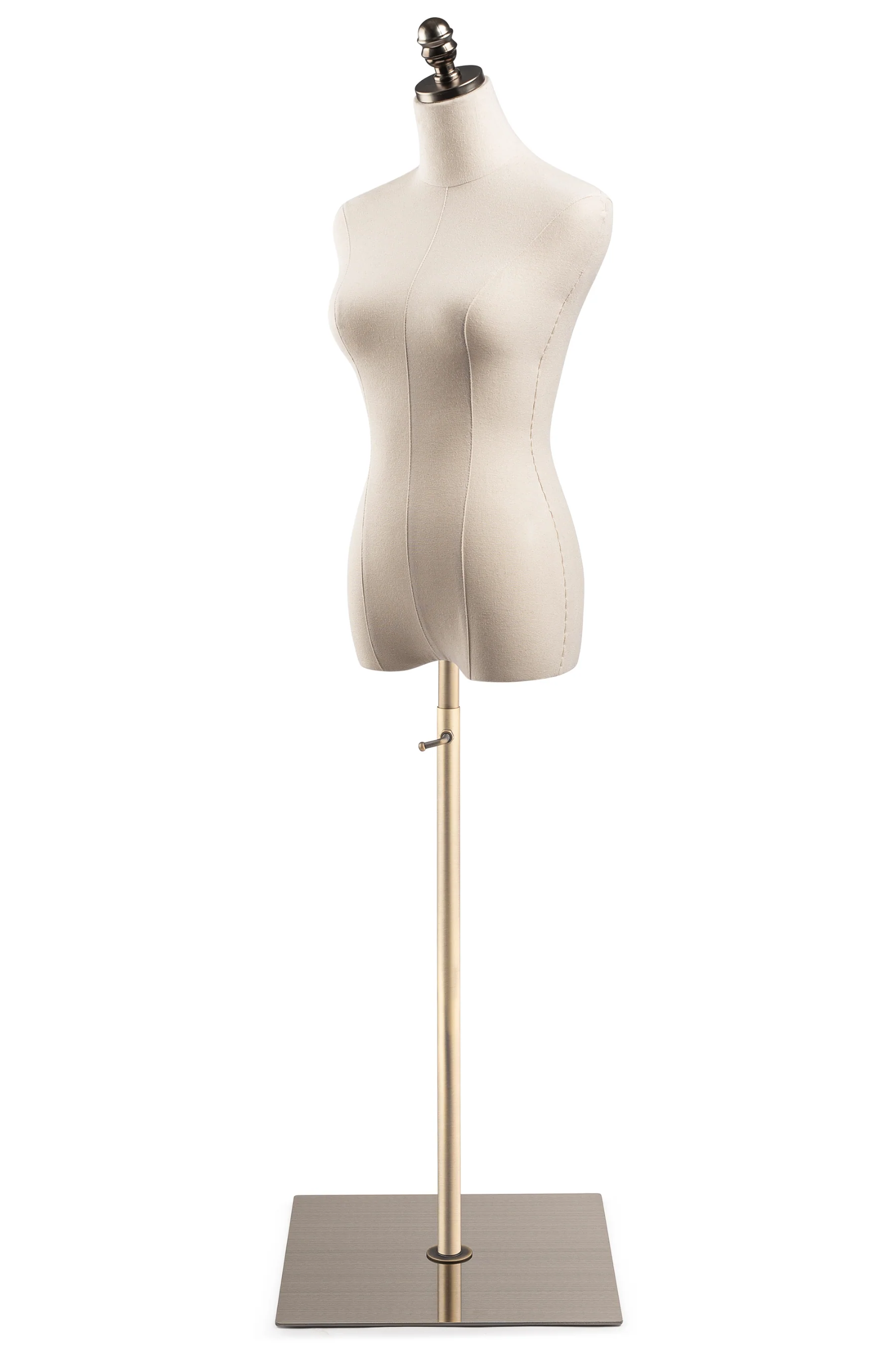 Female Display Dress Form on Metal Flat Base - Image 11