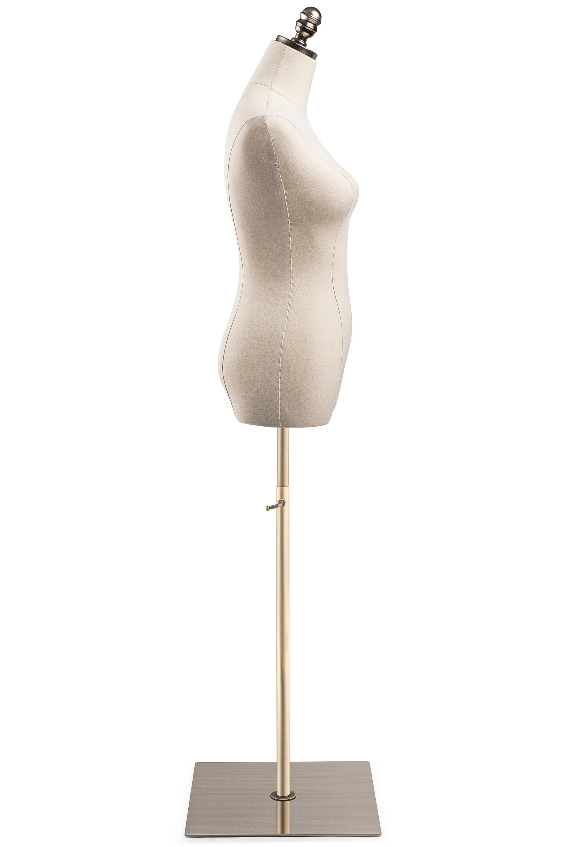 Female Display Dress Form on Metal Flat Base - Image 12