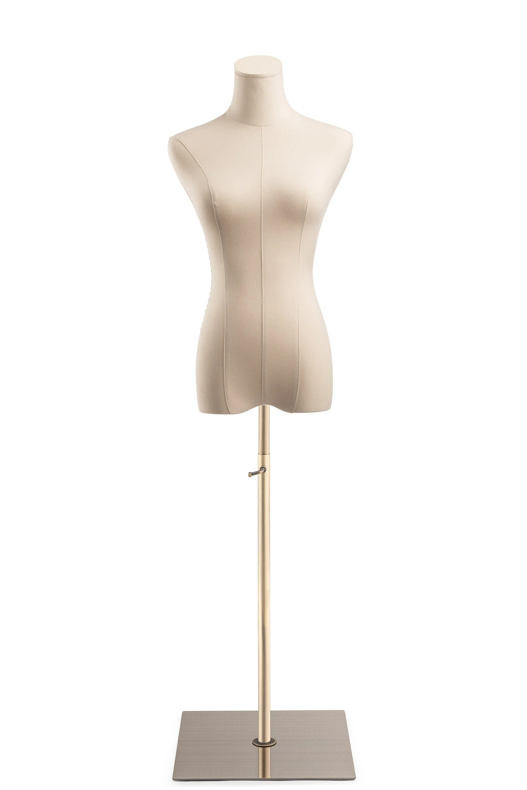 Female Display Dress Form on Metal Flat Base - Image 15