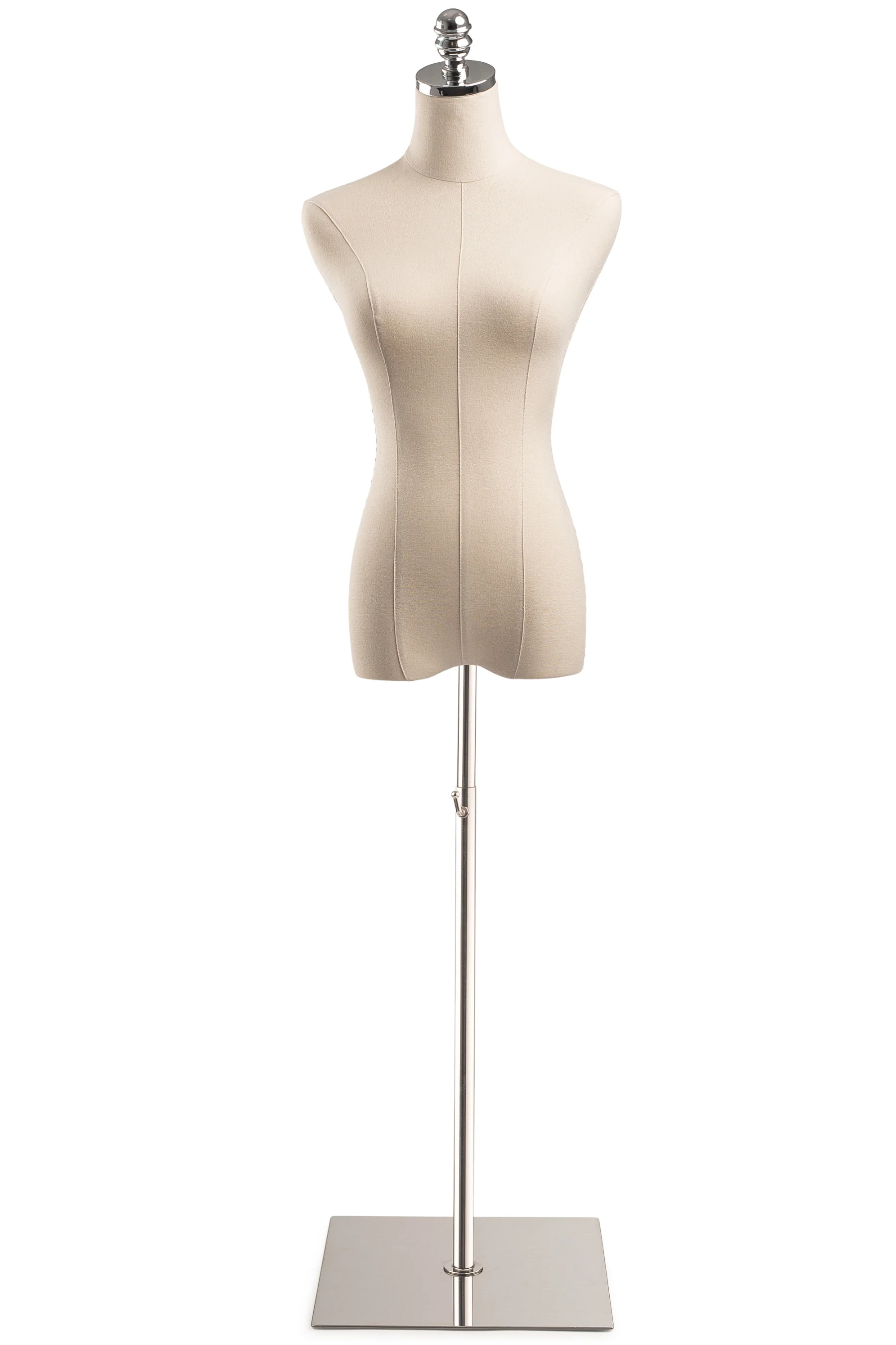 Female Display Dress Form on Metal Flat Base - Image 17