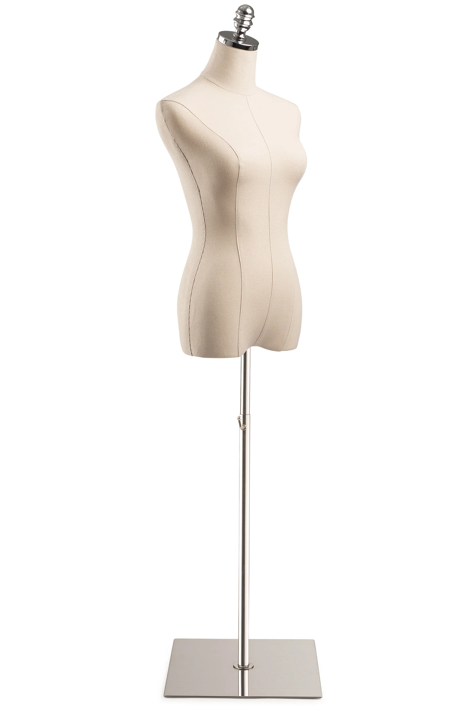 Female Display Dress Form on Metal Flat Base - Image 18