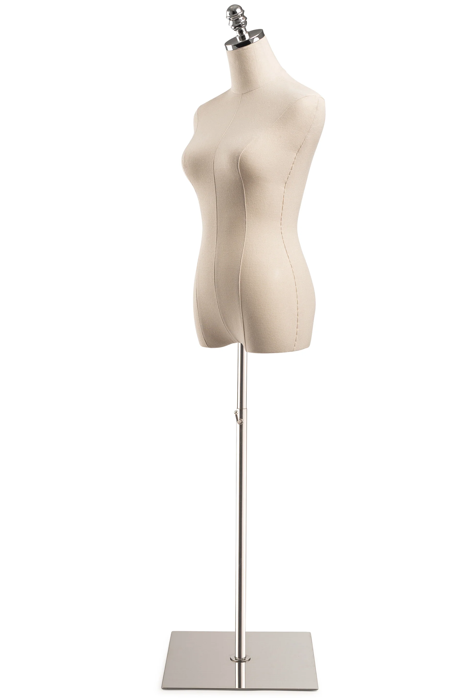 Female Display Dress Form on Metal Flat Base - Image 19