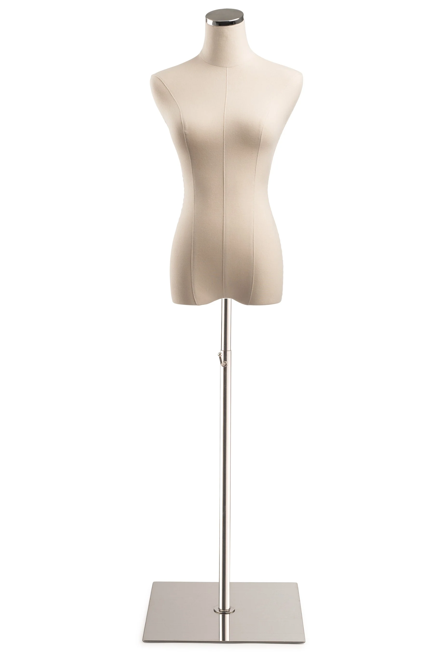 Female Display Dress Form on Metal Flat Base - Image 22