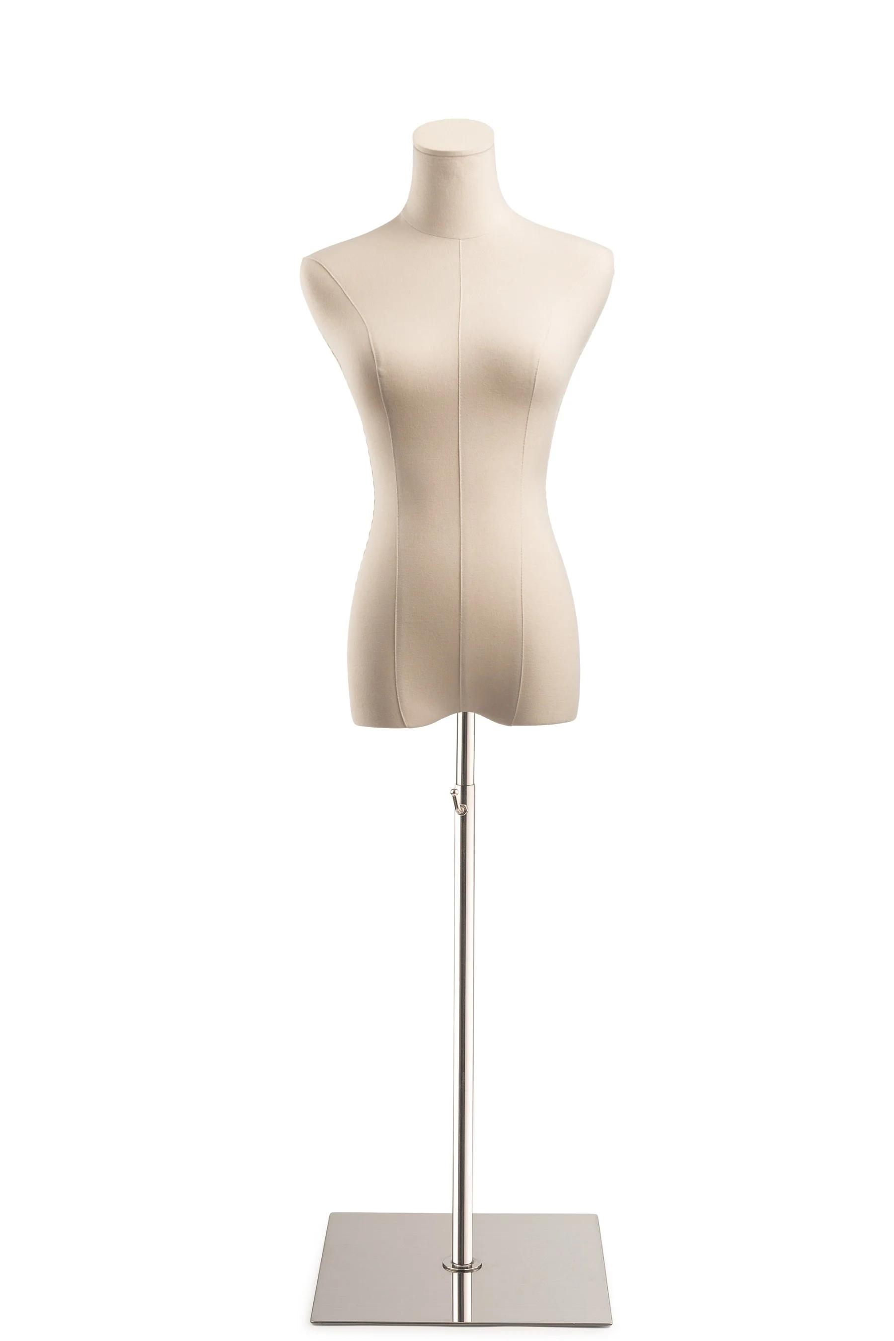 Female Display Dress Form on Metal Flat Base - Image 23