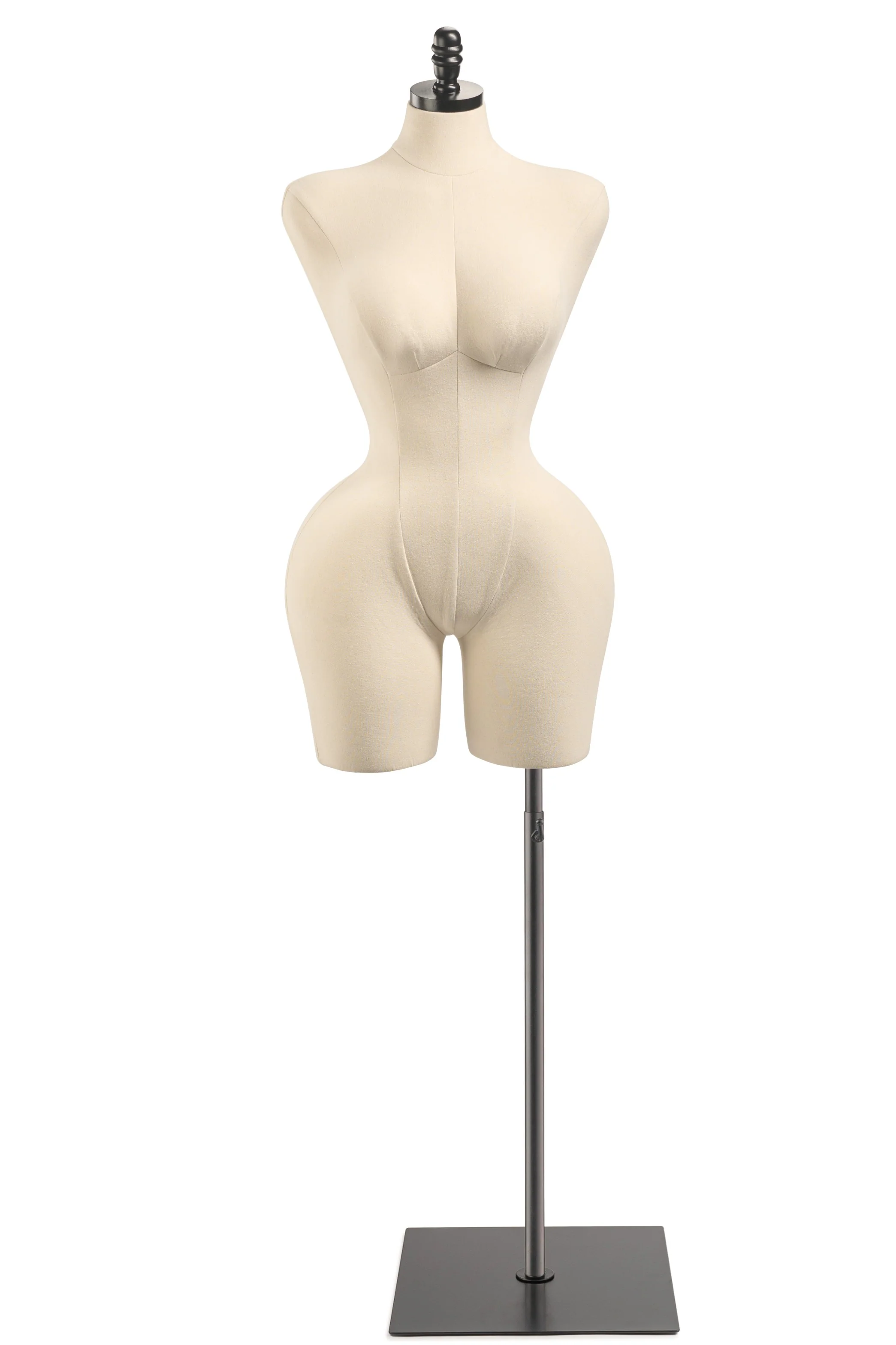 Female Display Dress Form on Metal Flat Base - Image 25