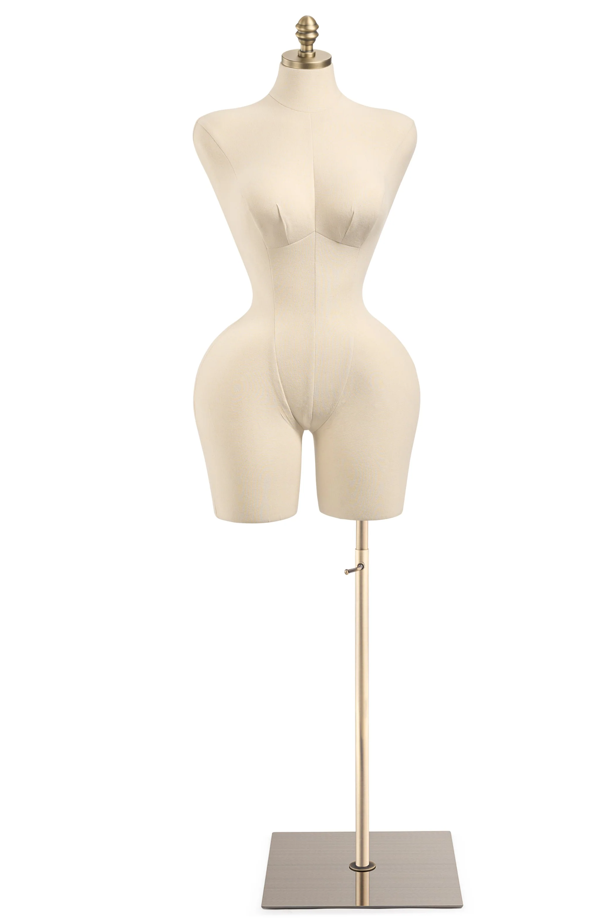 Female Display Dress Form on Metal Flat Base - Image 29