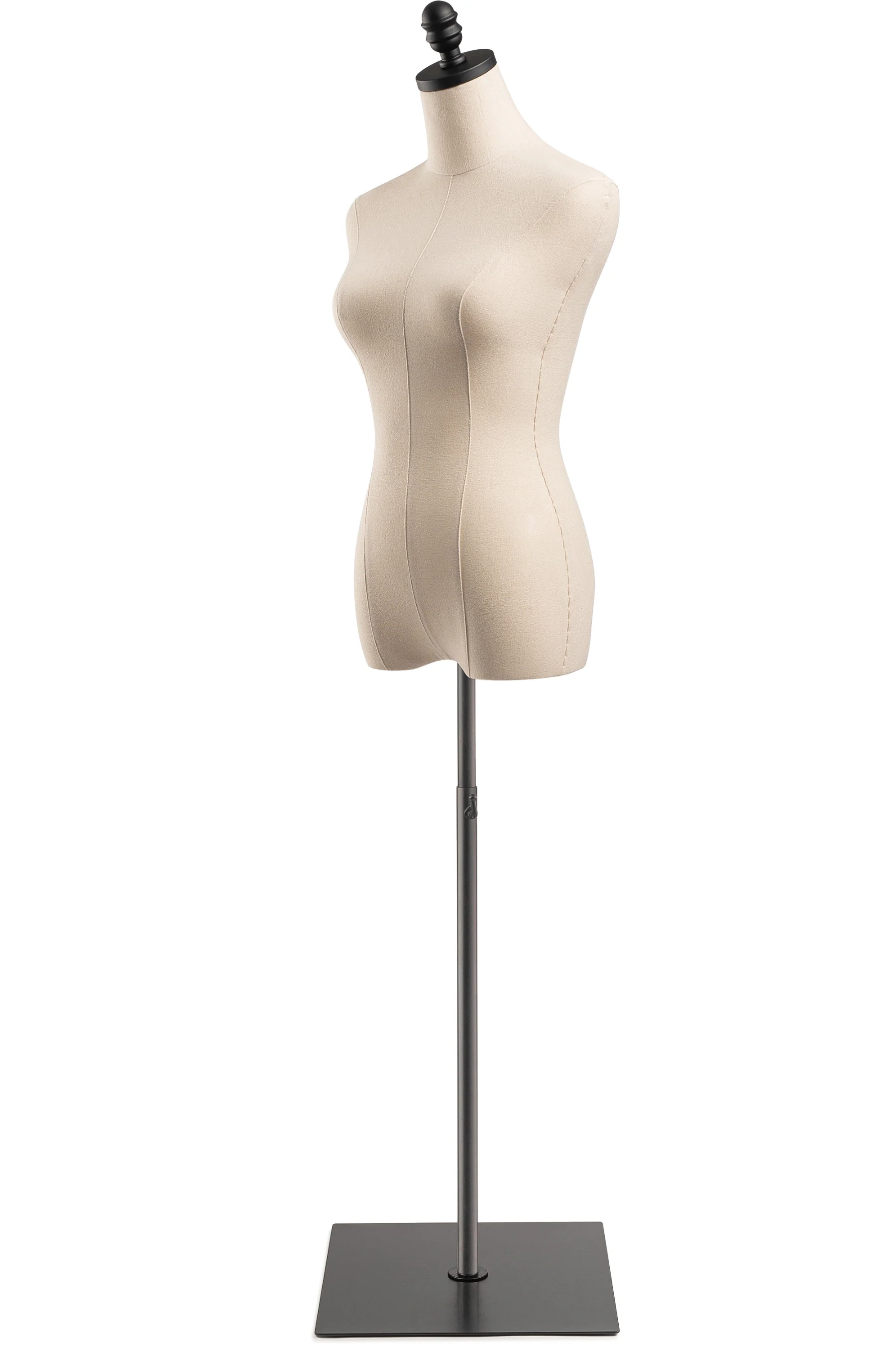 Female Display Dress Form on Metal Flat Base - Image 3