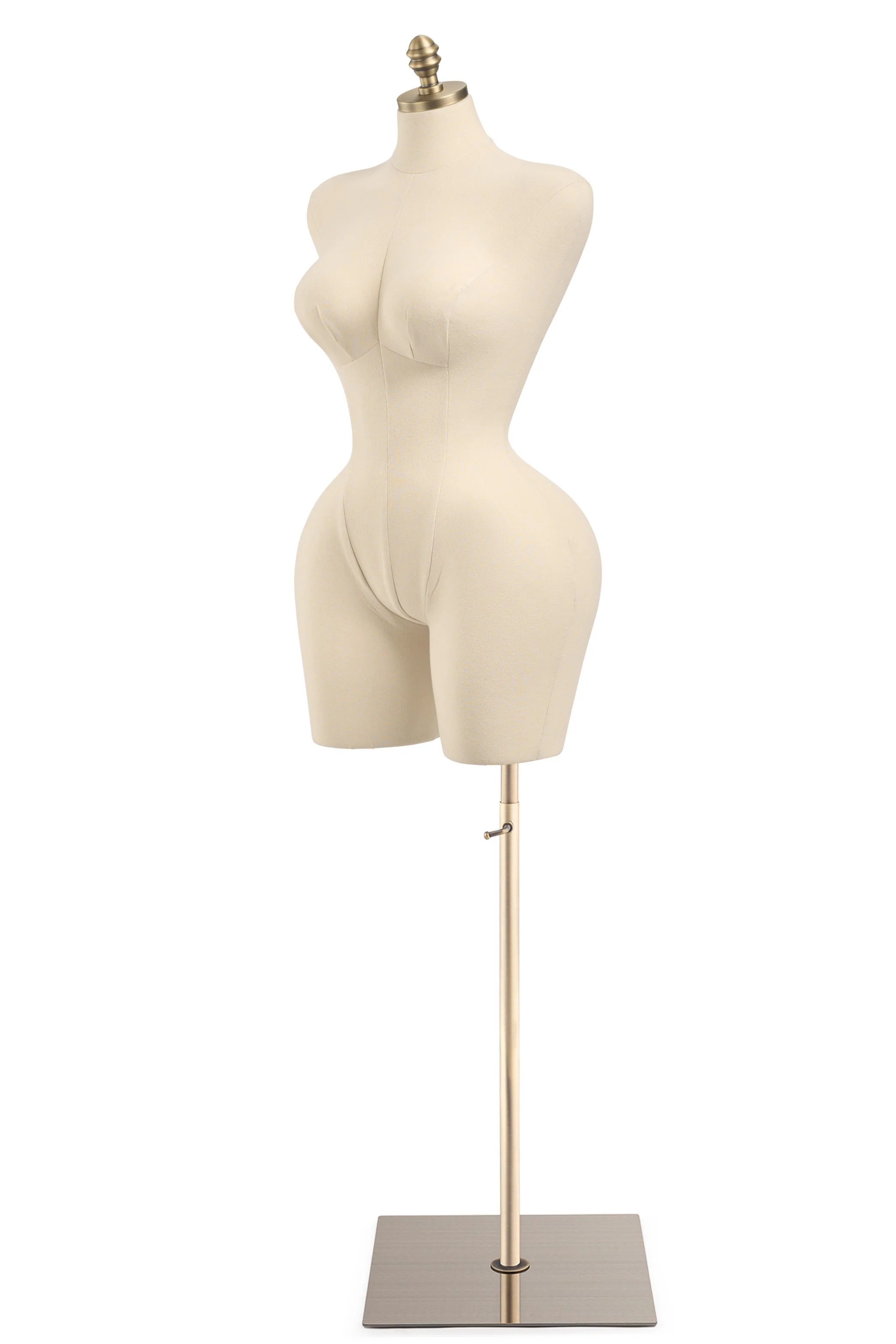 Female Display Dress Form on Metal Flat Base - Image 30