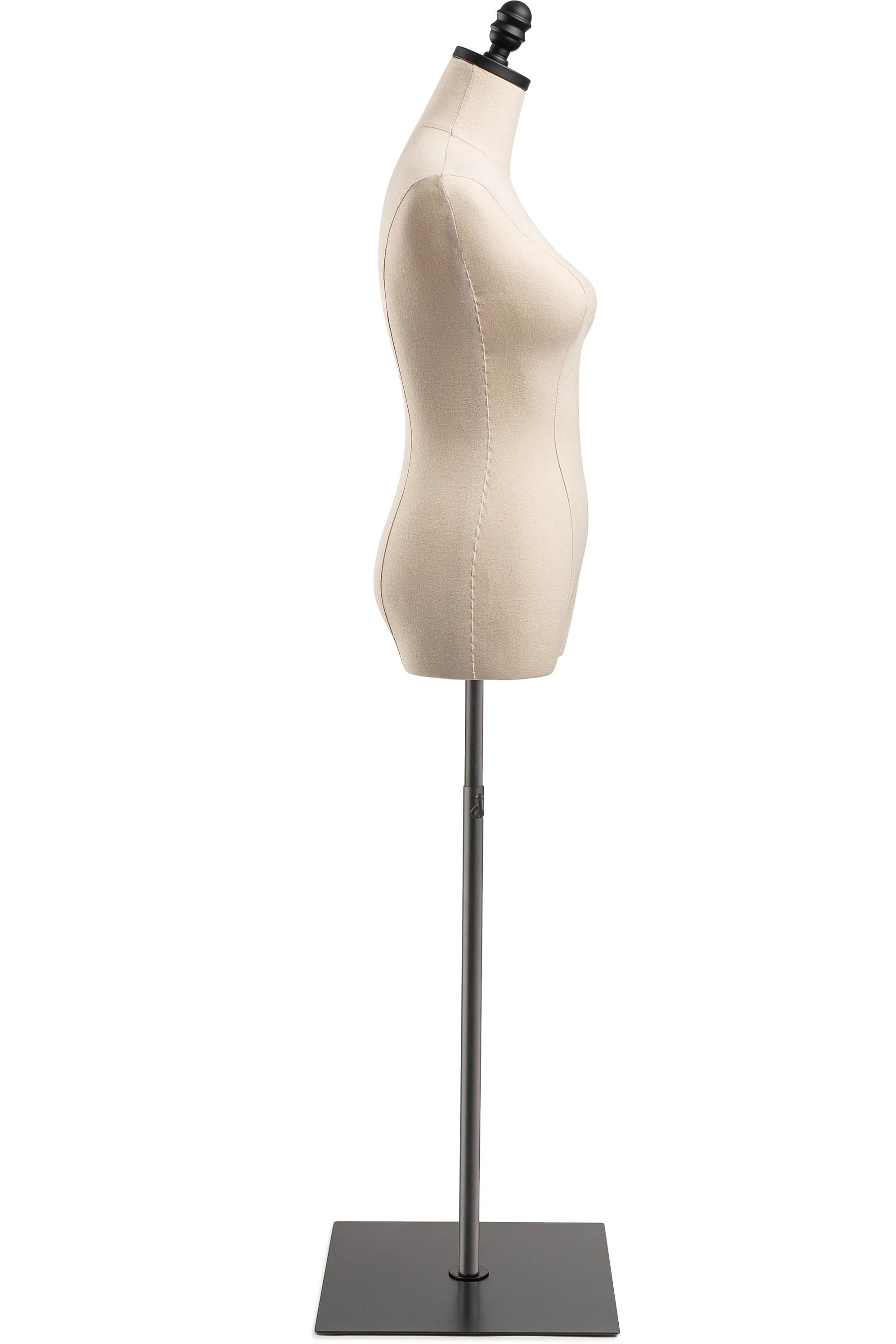 Female Display Dress Form on Metal Flat Base - Image 4