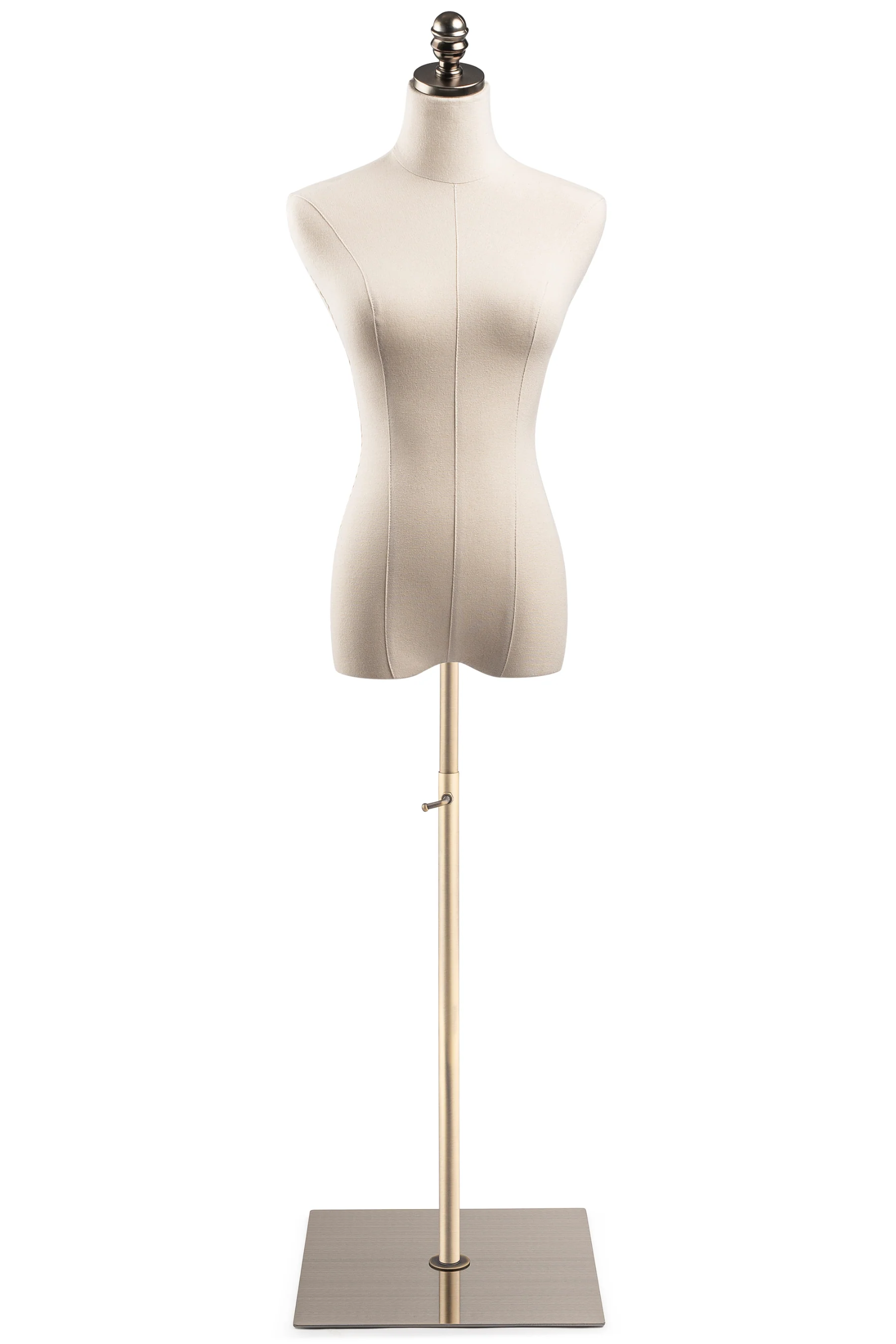 Female Display Dress Form on Metal Flat Base - Image 9