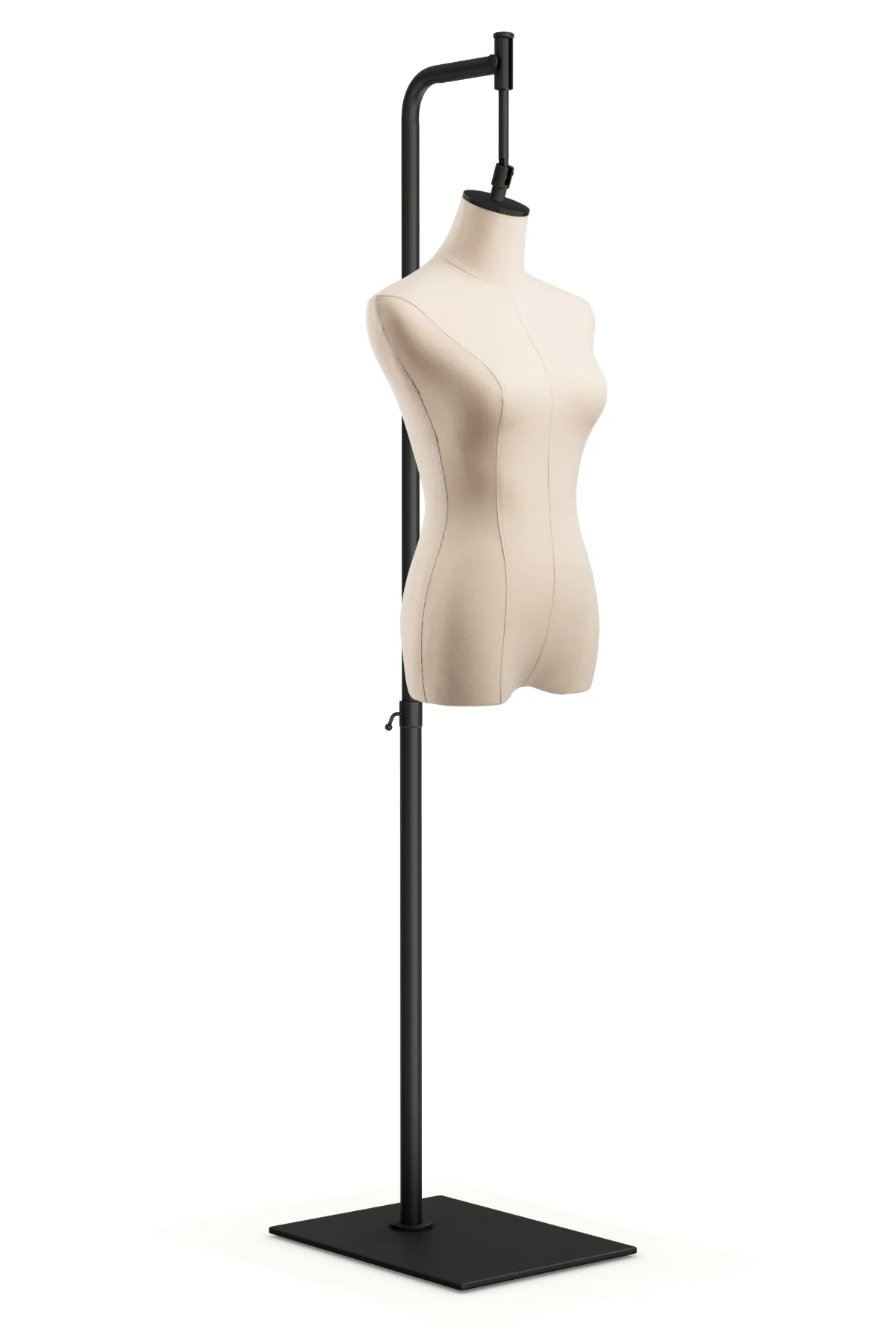 Female Display Dress Form on Metal Hanging Base - Image 3