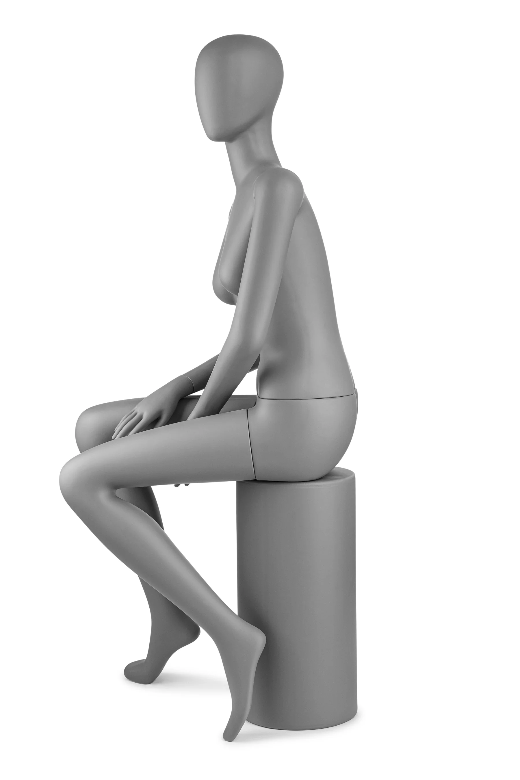 Female Egghead Mannequin in Standing or Sitting Pose (MP Series) - Image 34