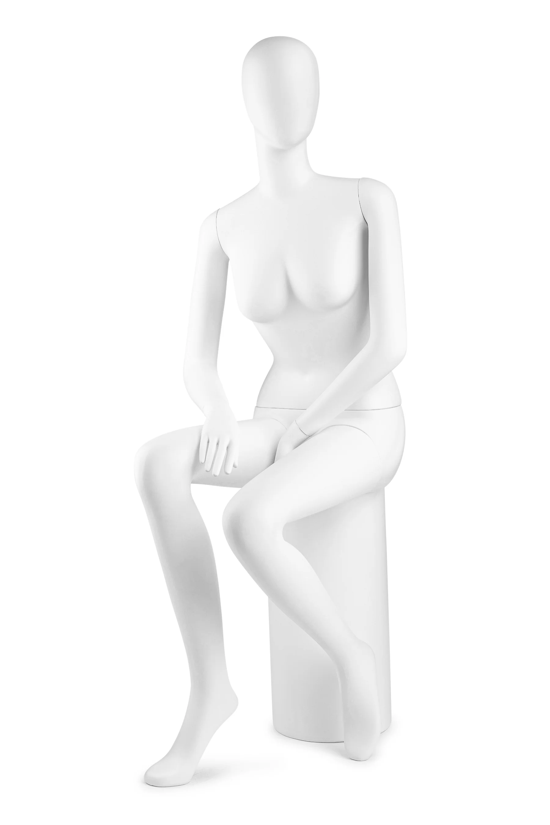 Female Egghead Mannequin in Standing or Sitting Pose (MP Series) - Image 36