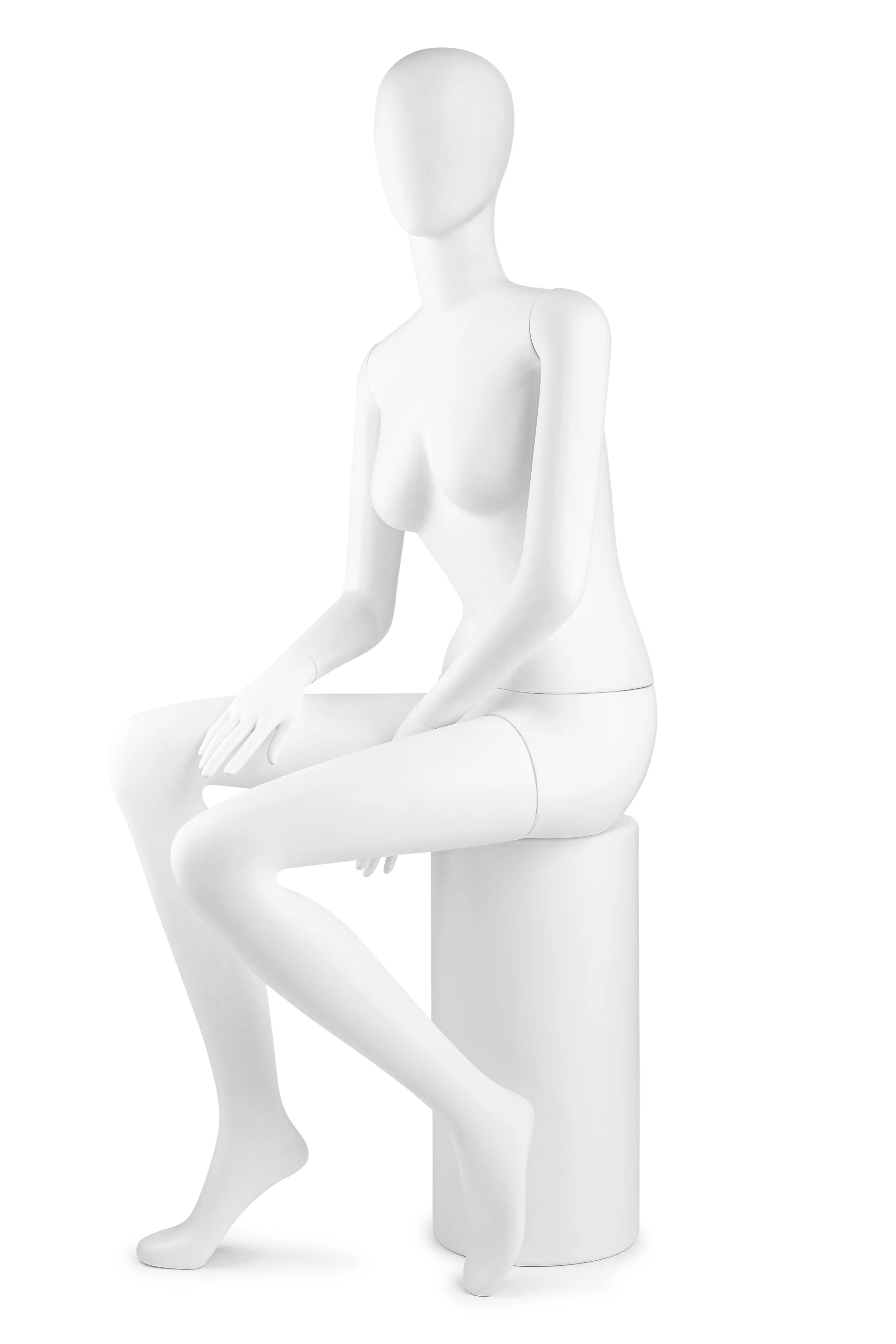 Female Egghead Mannequin in Standing or Sitting Pose (MP Series) - Image 44