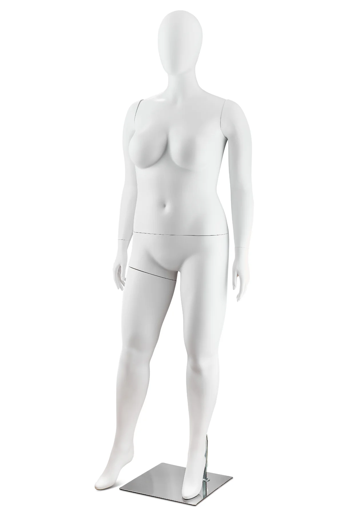 Female Egghead Plus Size Full Body Mannequin in Standing Pose (MP Series) - Image 6