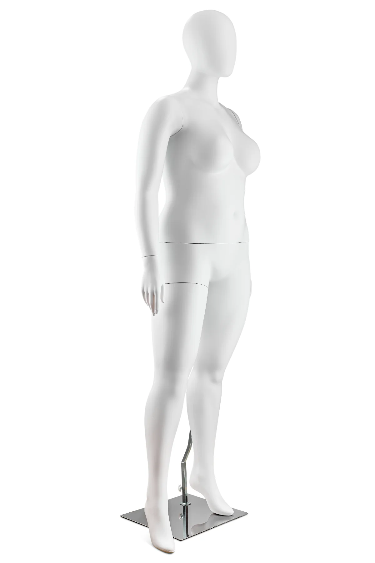 Female Egghead Plus Size Full Body Mannequin in Standing Pose (MP Series) - Image 7