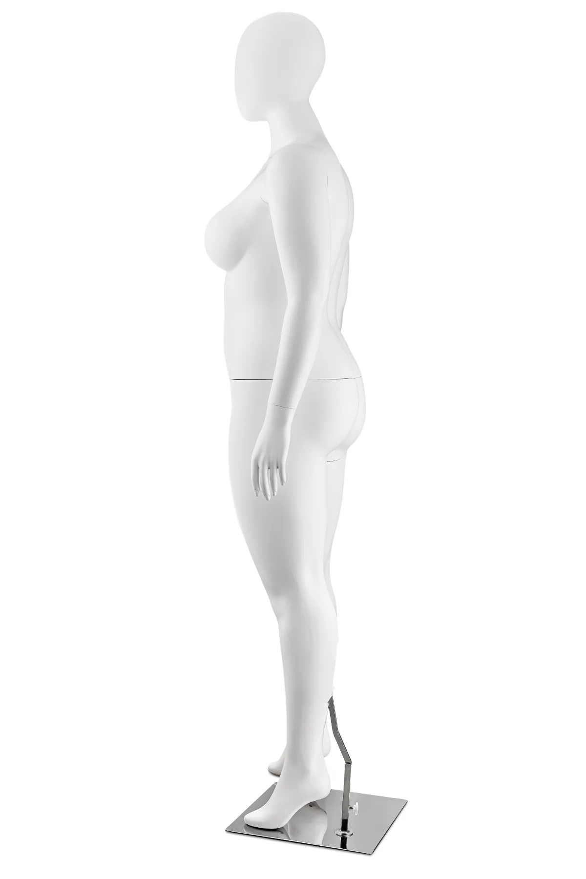 Female Egghead Plus Size Full Body Mannequin in Standing Pose (MP Series) - Image 8