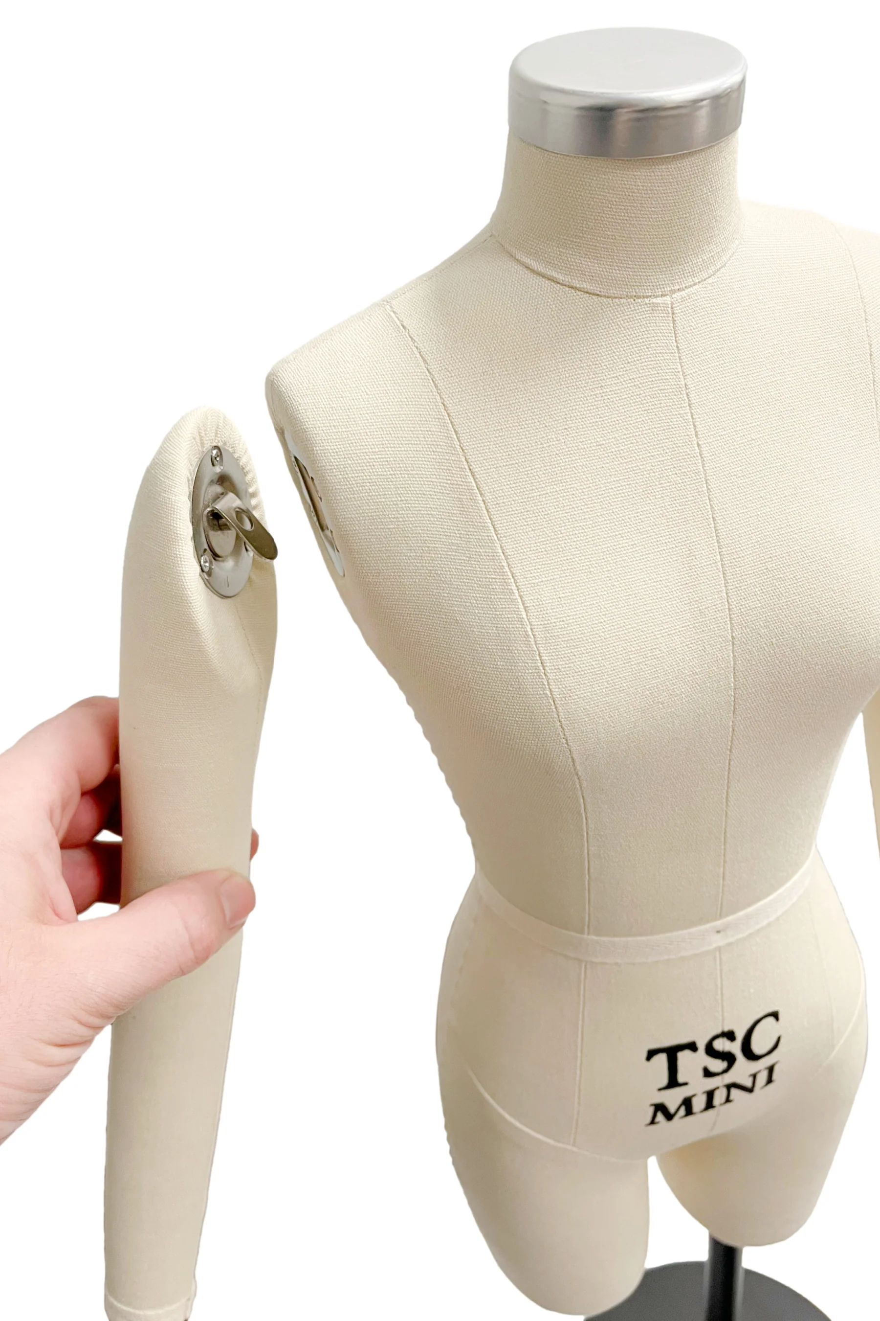 Half Scale Professional Female 3/4 Body Dress Form ("Miniform") w/ Removable Arms - Image 5