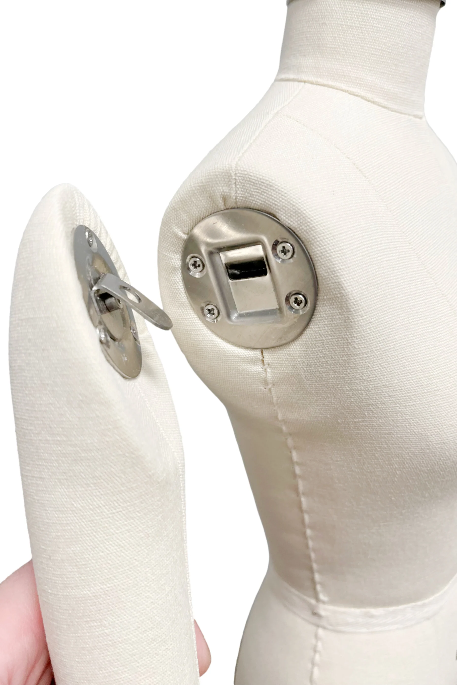 Half Scale Professional Male 3/4 Body Dress Form ("Miniform") w/ Removable Arms - Image 8