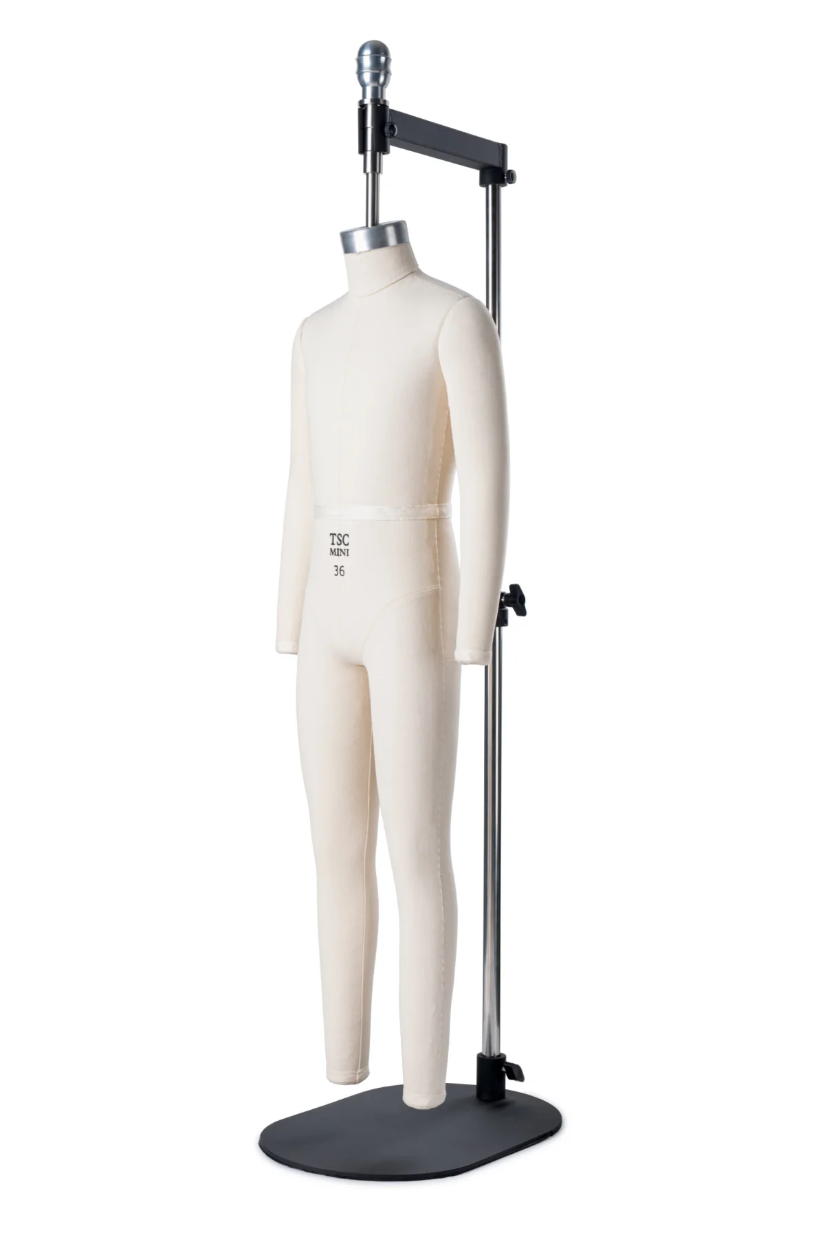 Half Scale Professional Male Full Body Dress Form ("Miniform") w/ Removable Arms - Image 3