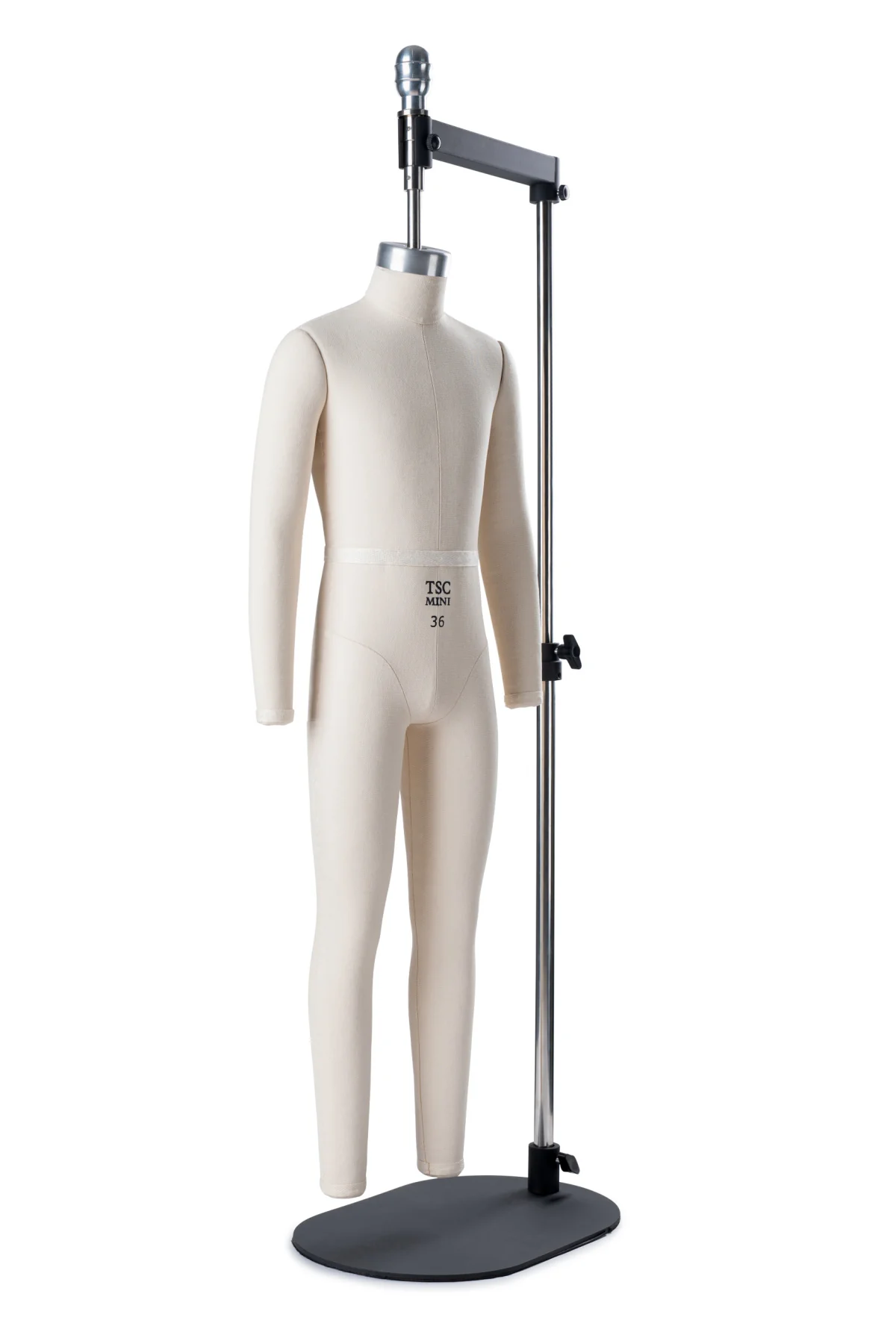Half Scale Professional Male Full Body Dress Form ("Miniform") w/ Removable Arms - Image 4
