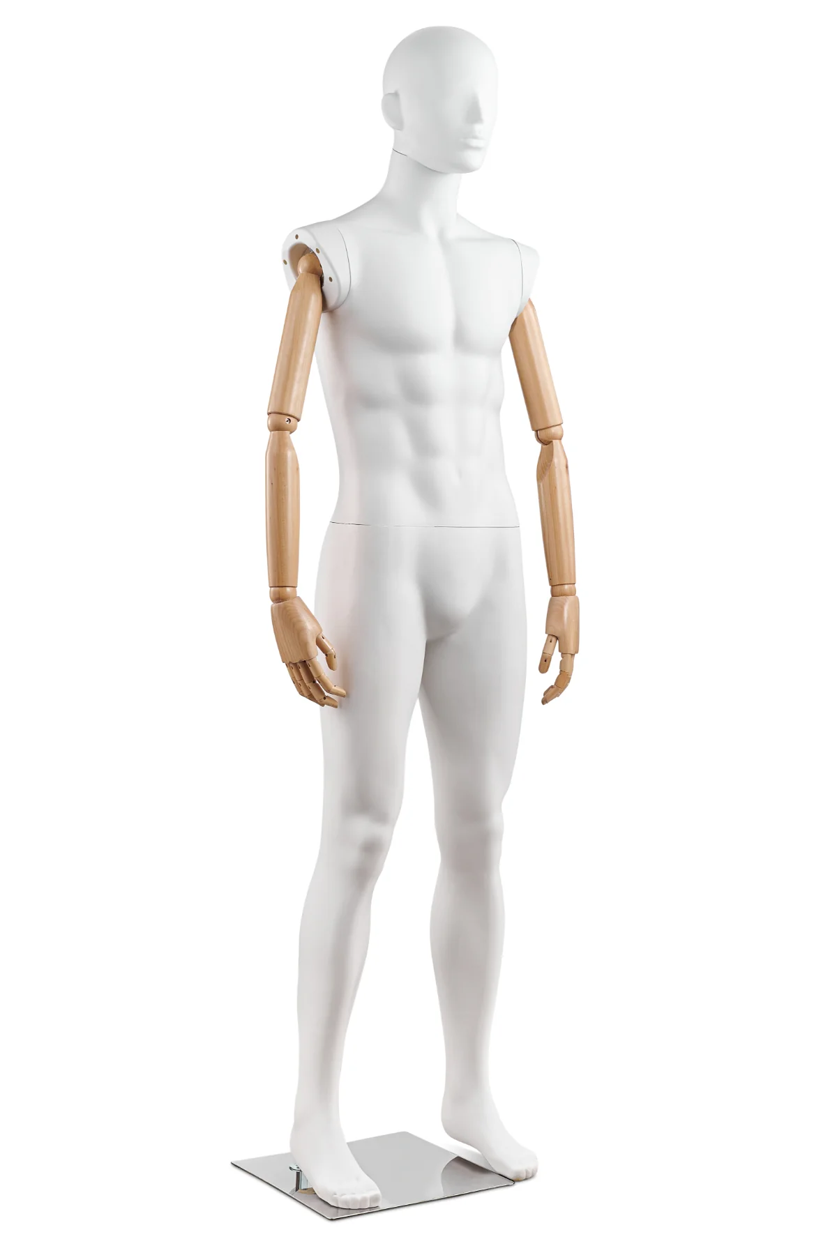 Male Abstract Mannequin in Straight Leg Pose w/ Articulating Arms (AP Series) - Image 3