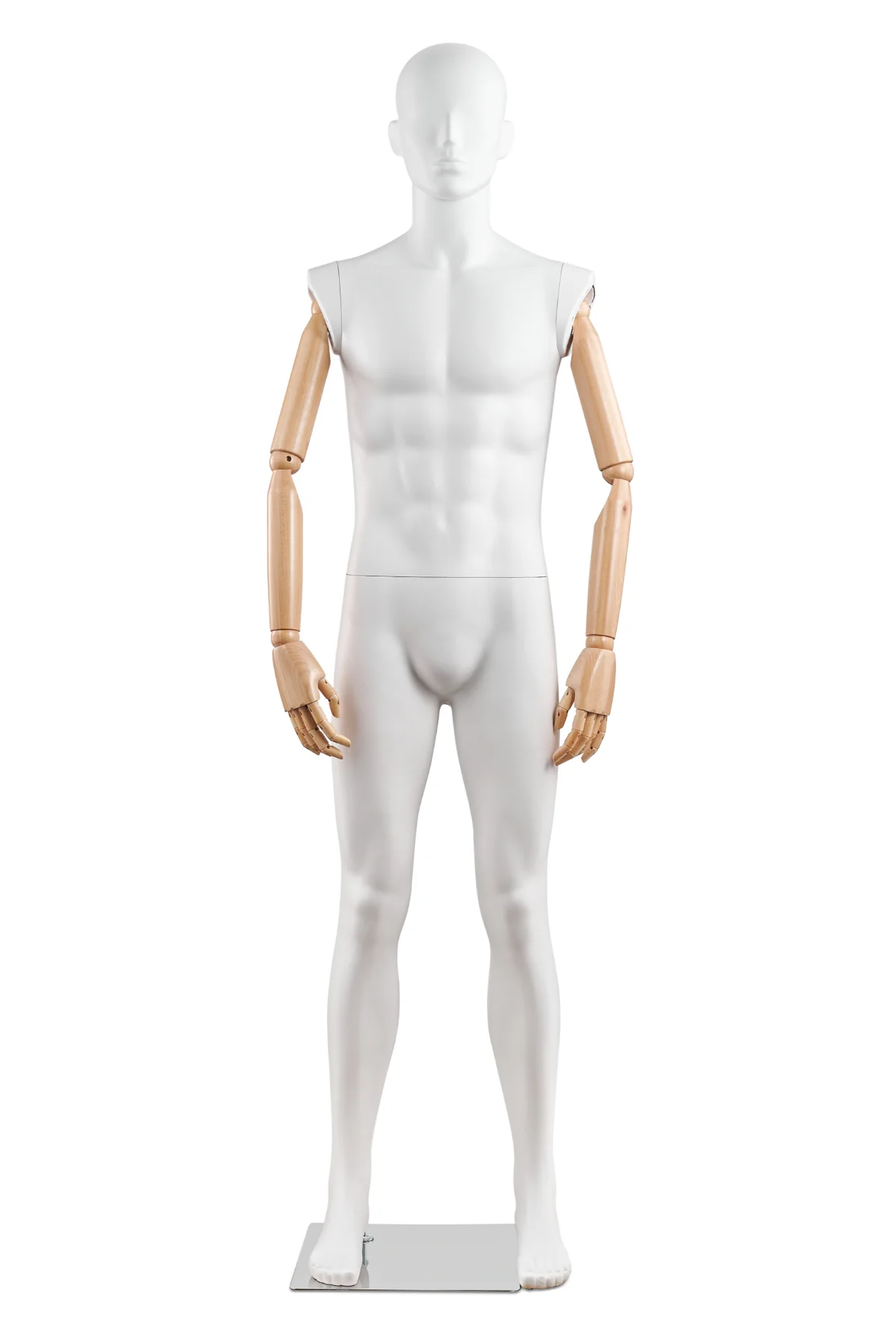 Male Abstract Mannequin in Straight Leg Pose w/ Articulating Arms (AP Series) - Image 7
