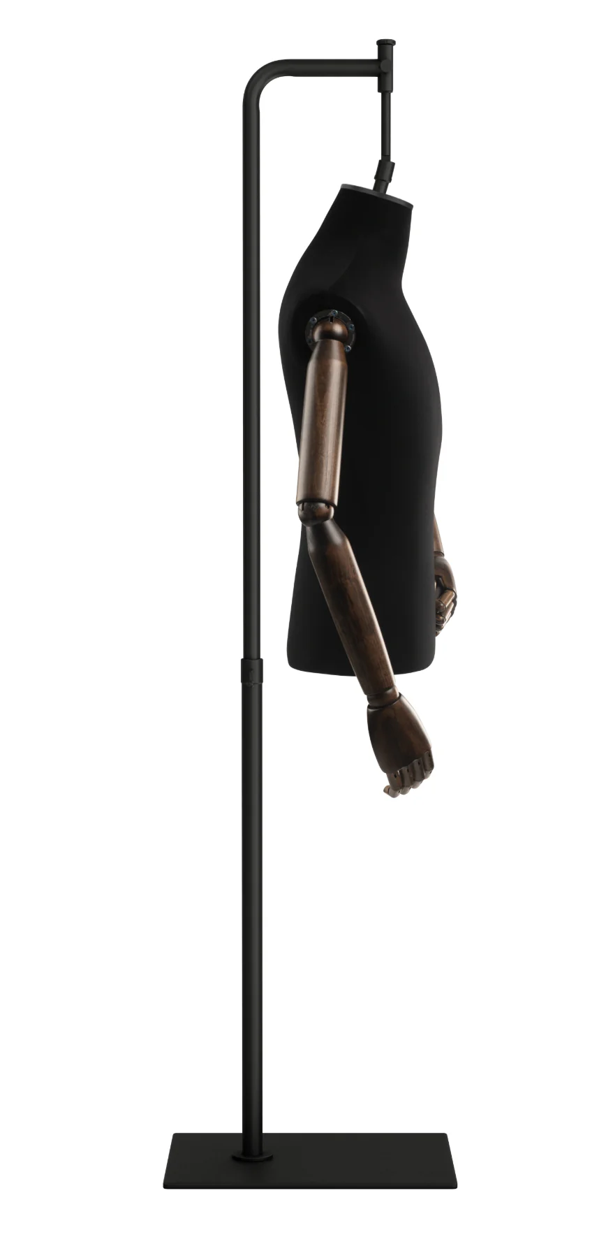 Male Display Dress Form on Metal Hanging Base (Head & Arms Version) - Image 28