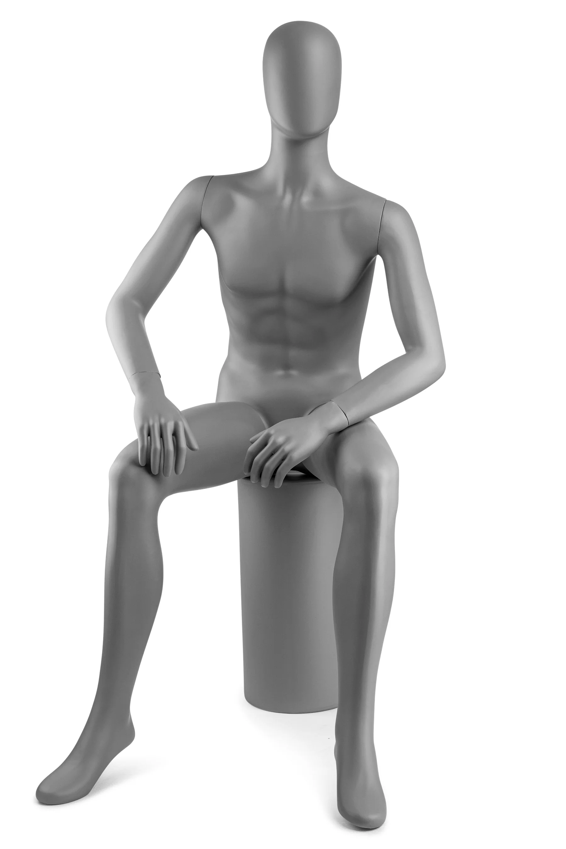 Male Egghead Mannequin in Standing or Sitting Pose (MP Series) - Image 29