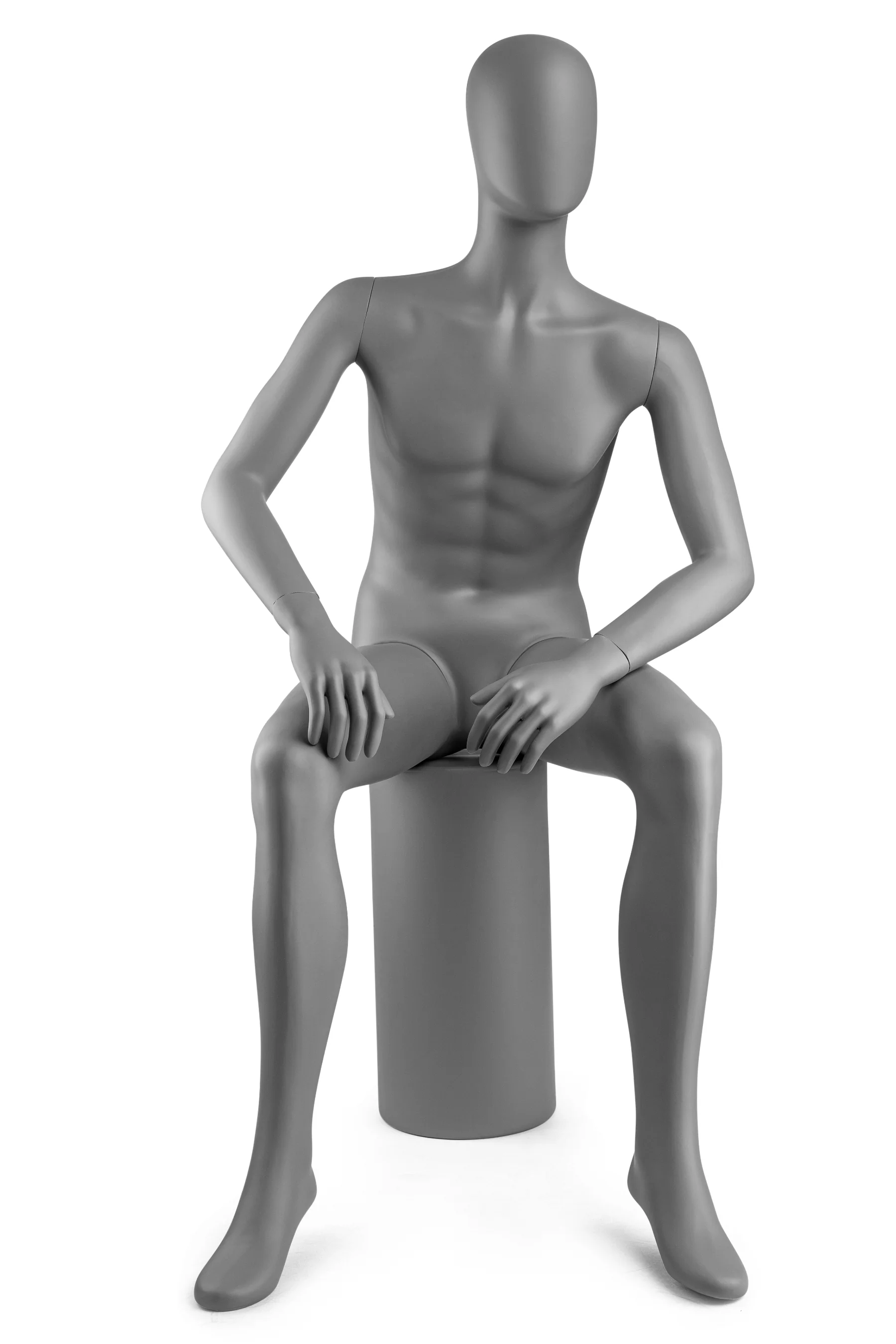 Male Egghead Mannequin in Standing or Sitting Pose (MP Series) - Image 30