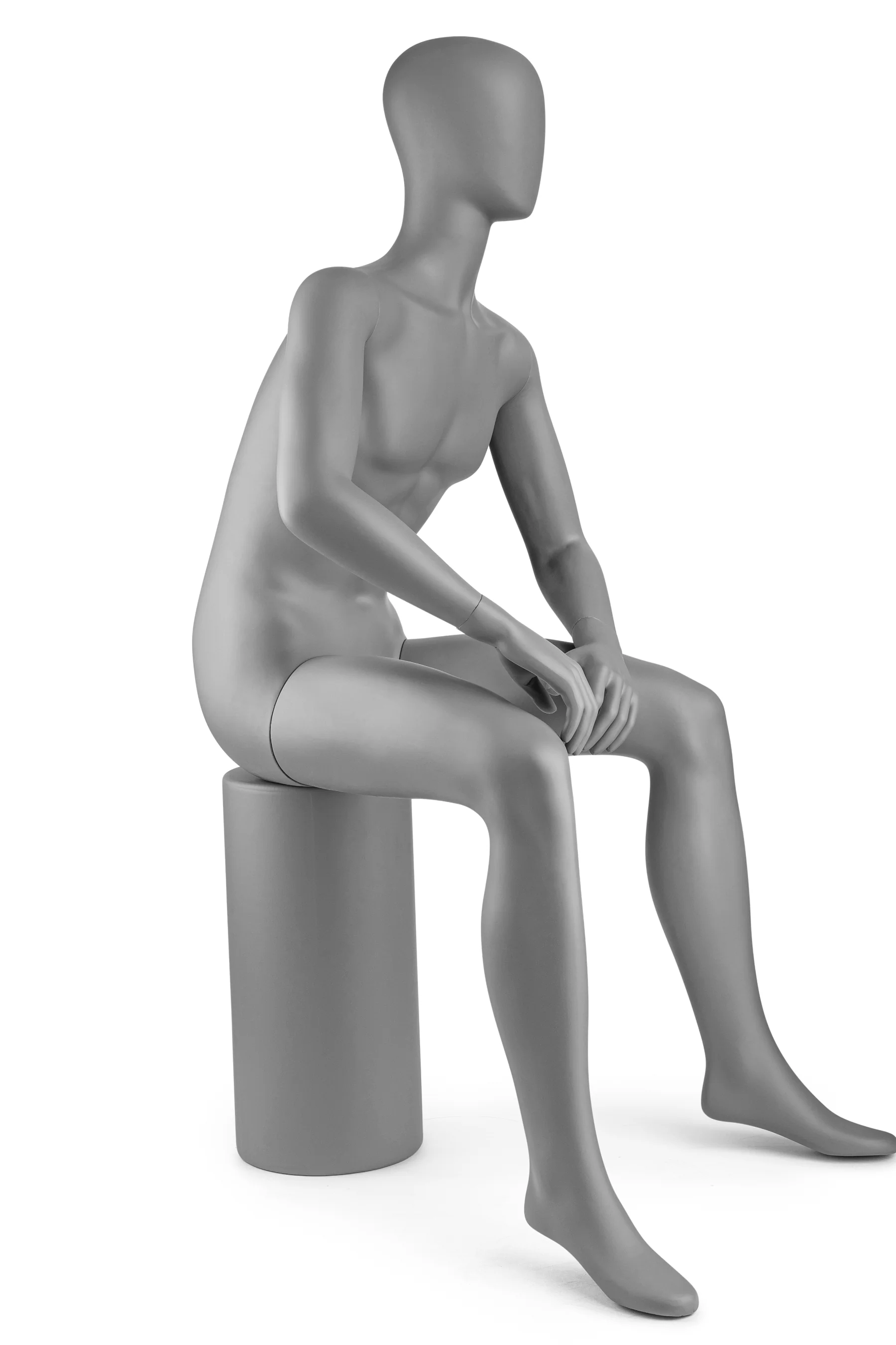 Male Egghead Mannequin in Standing or Sitting Pose (MP Series) - Image 31