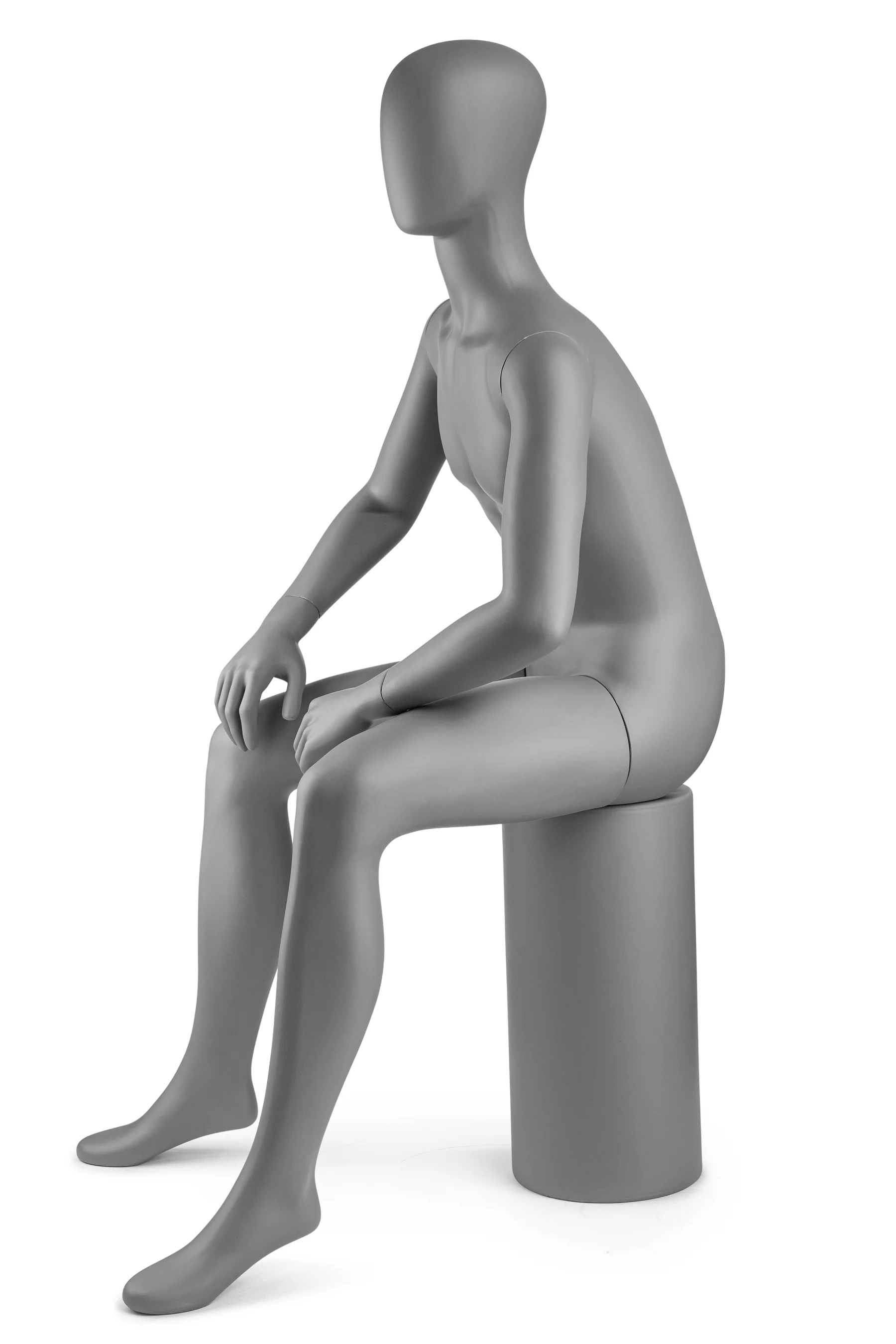 Male Egghead Mannequin in Standing or Sitting Pose (MP Series) - Image 36
