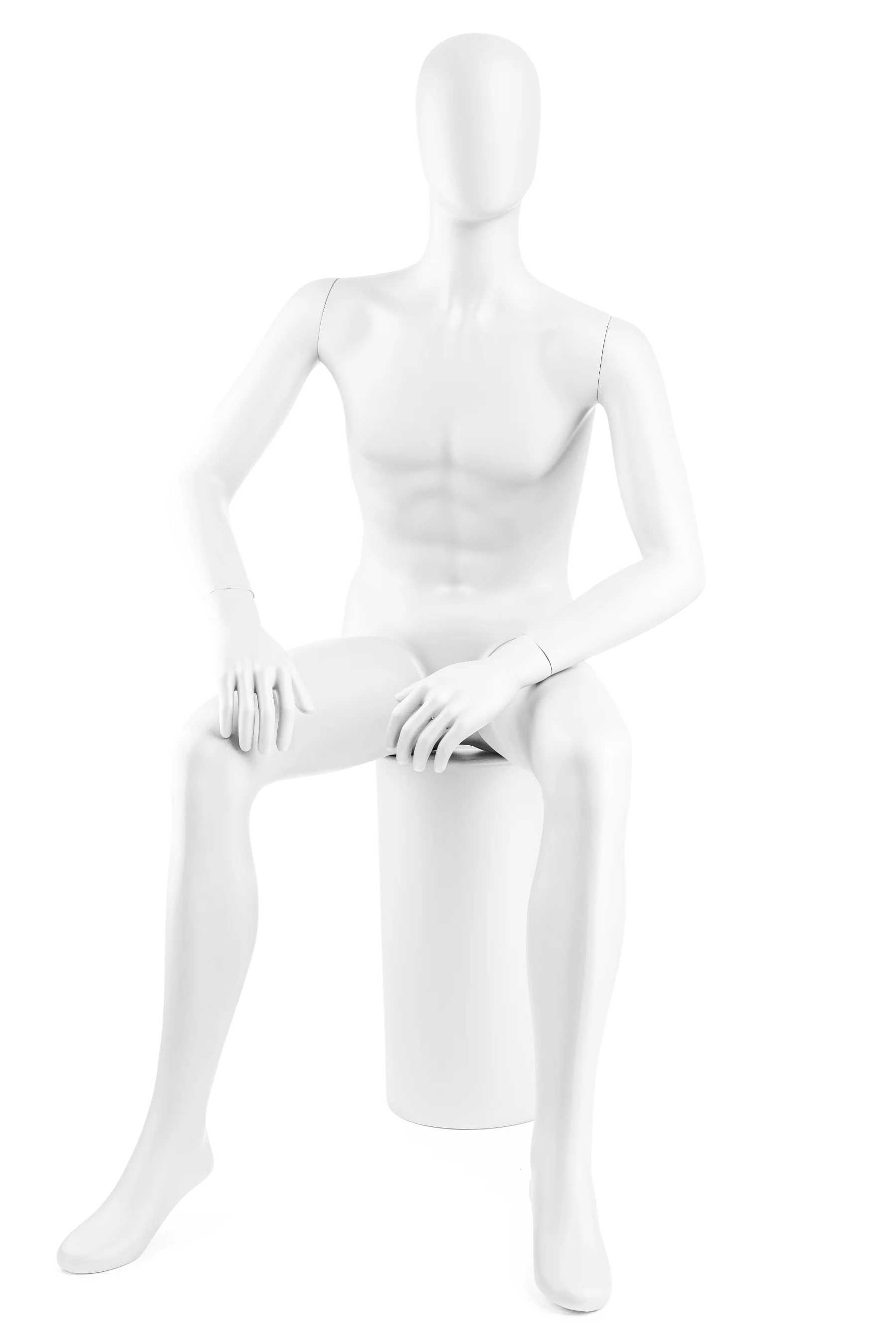 Male Egghead Mannequin in Standing or Sitting Pose (MP Series) - Image 38