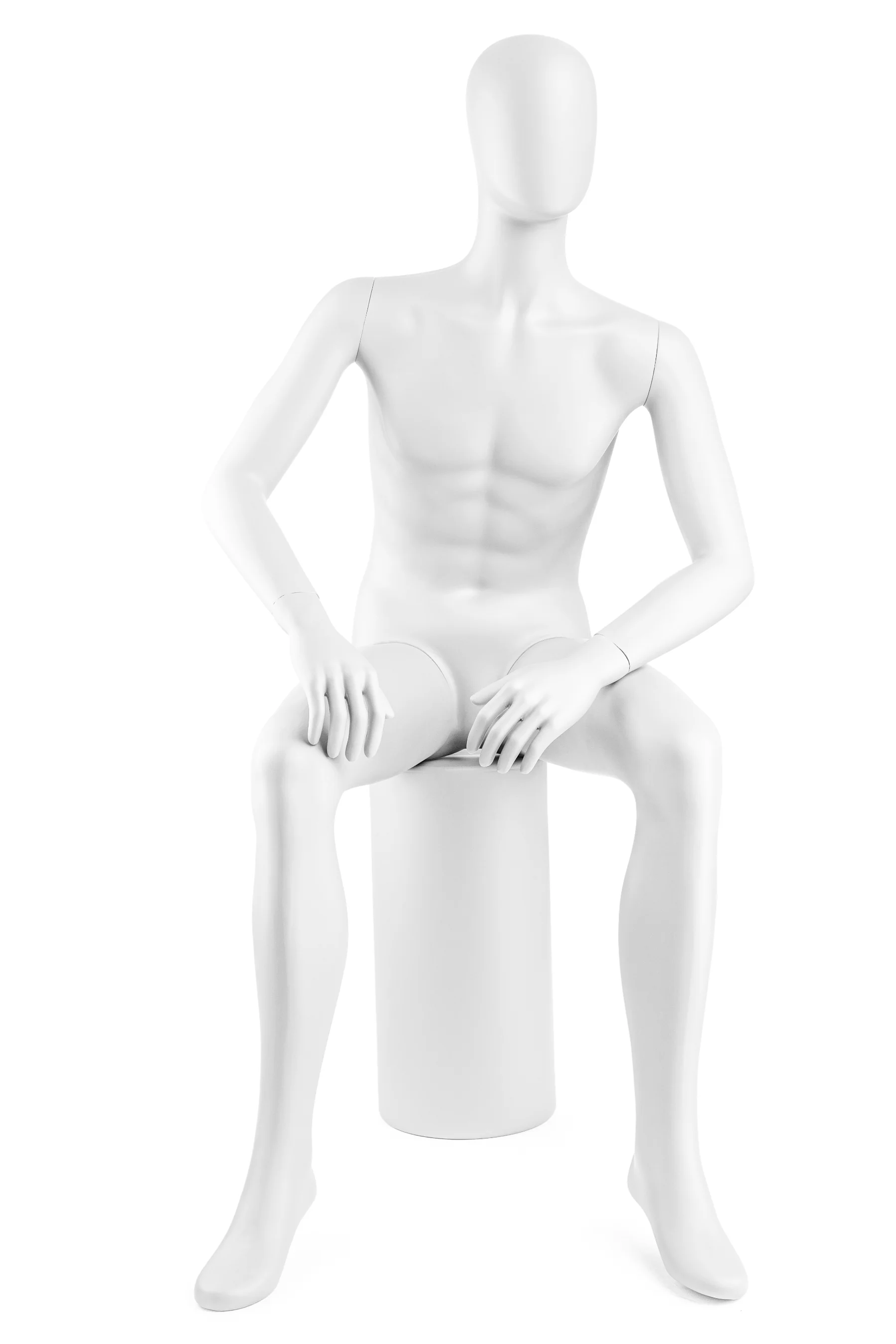 Male Egghead Mannequin in Standing or Sitting Pose (MP Series) - Image 39