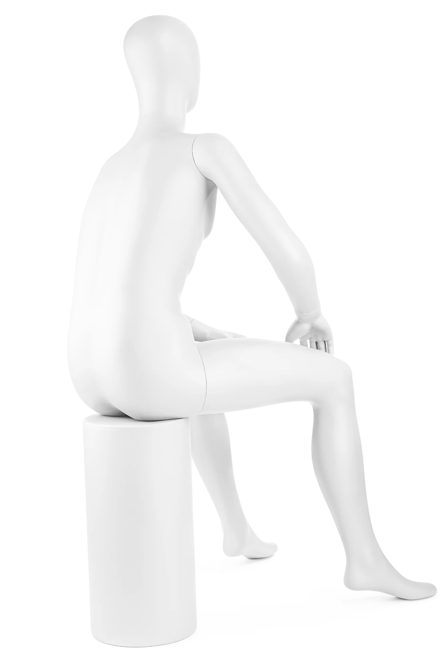 Male Egghead Mannequin in Standing or Sitting Pose (MP Series) - Image 42