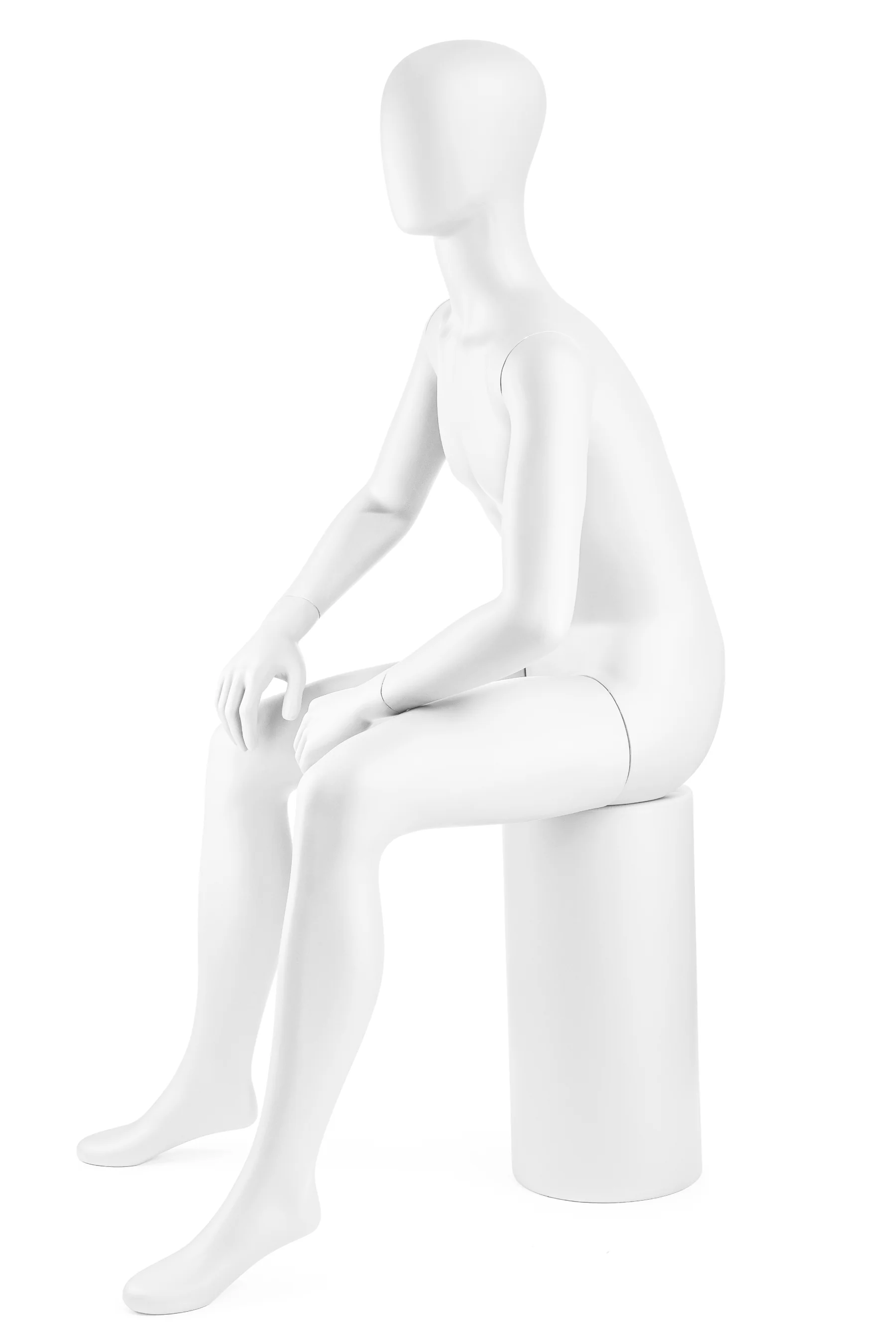 Male Egghead Mannequin in Standing or Sitting Pose (MP Series) - Image 45