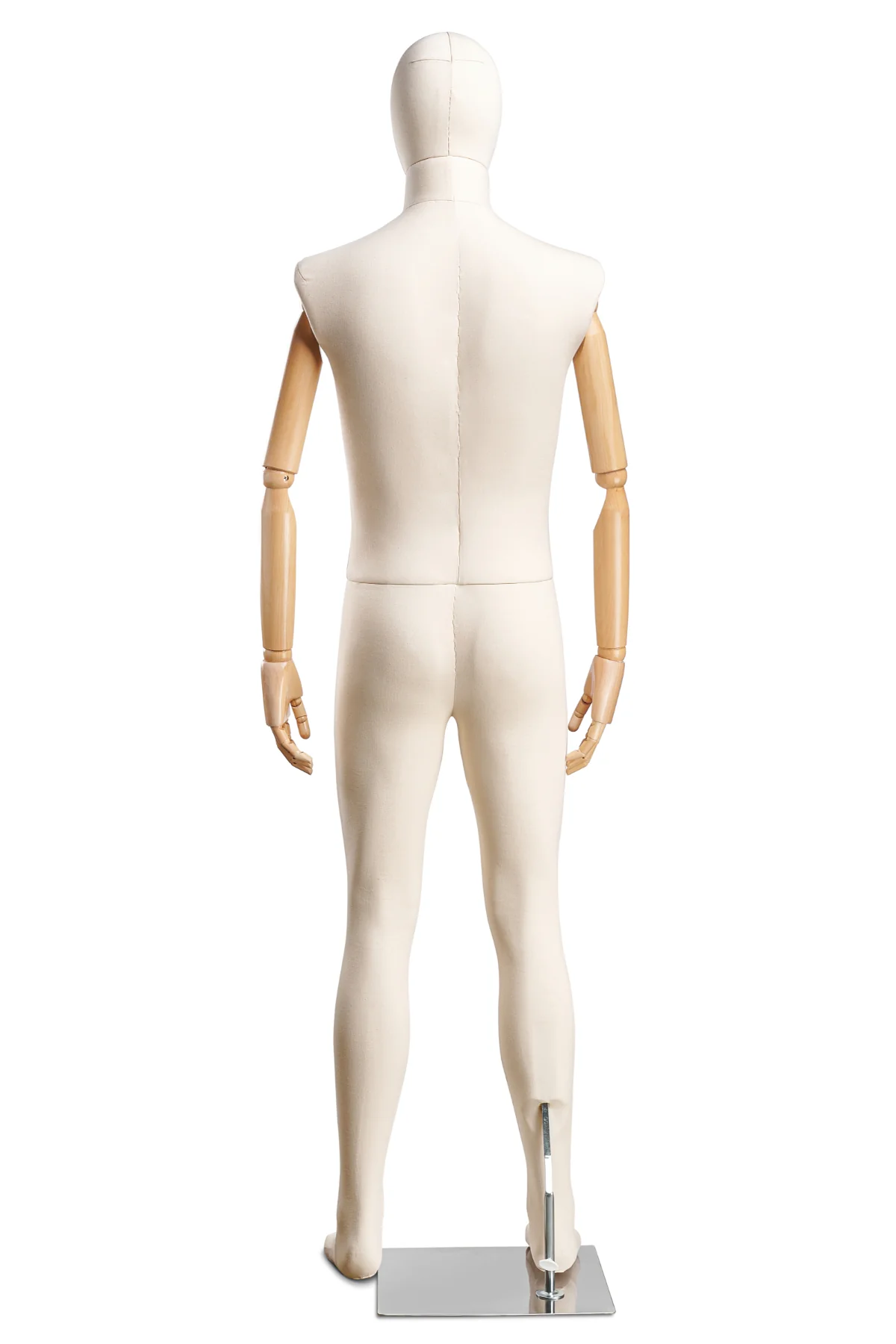 Male Fabric Wrapped Mannequin in Standing or Sitting Pose w/ Articulating Arms (WP Series) - Image 13