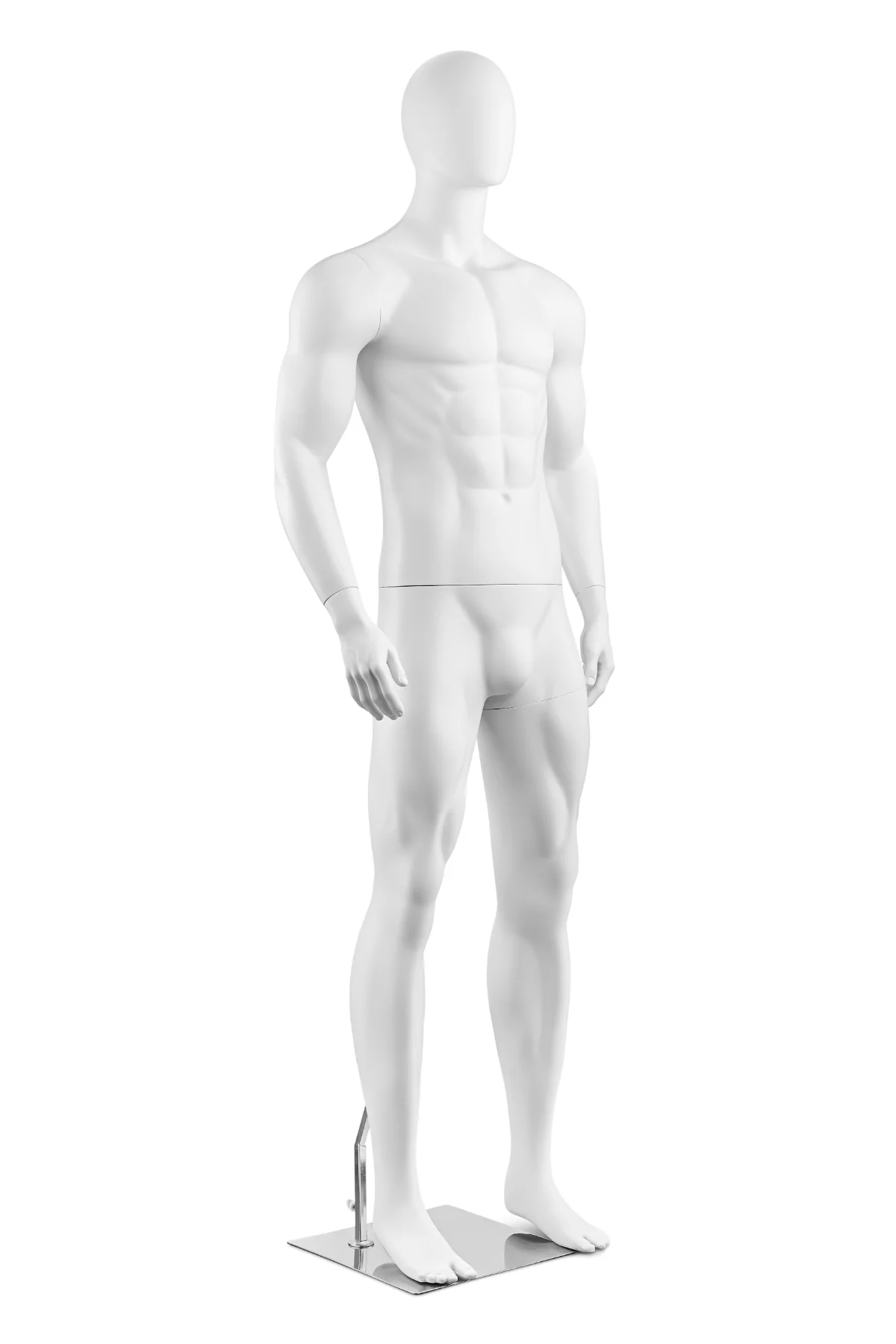 Male Egghead Bodybuilder Full Body Mannequin in Standing Pose (MP Series) - Image 18