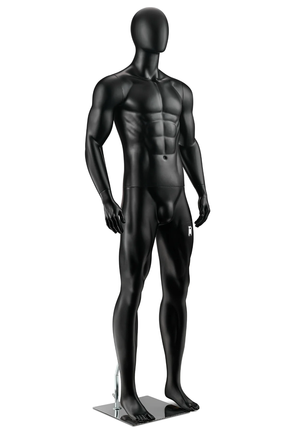 Male Egghead Bodybuilder Full Body Mannequin in Standing Pose (MP Series) - Image 8