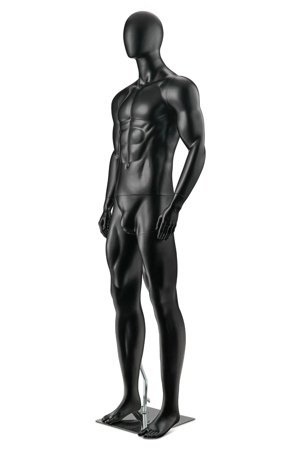 Male Egghead Bodybuilder Full Body Mannequin in Standing Pose (MP Series) - Image 9