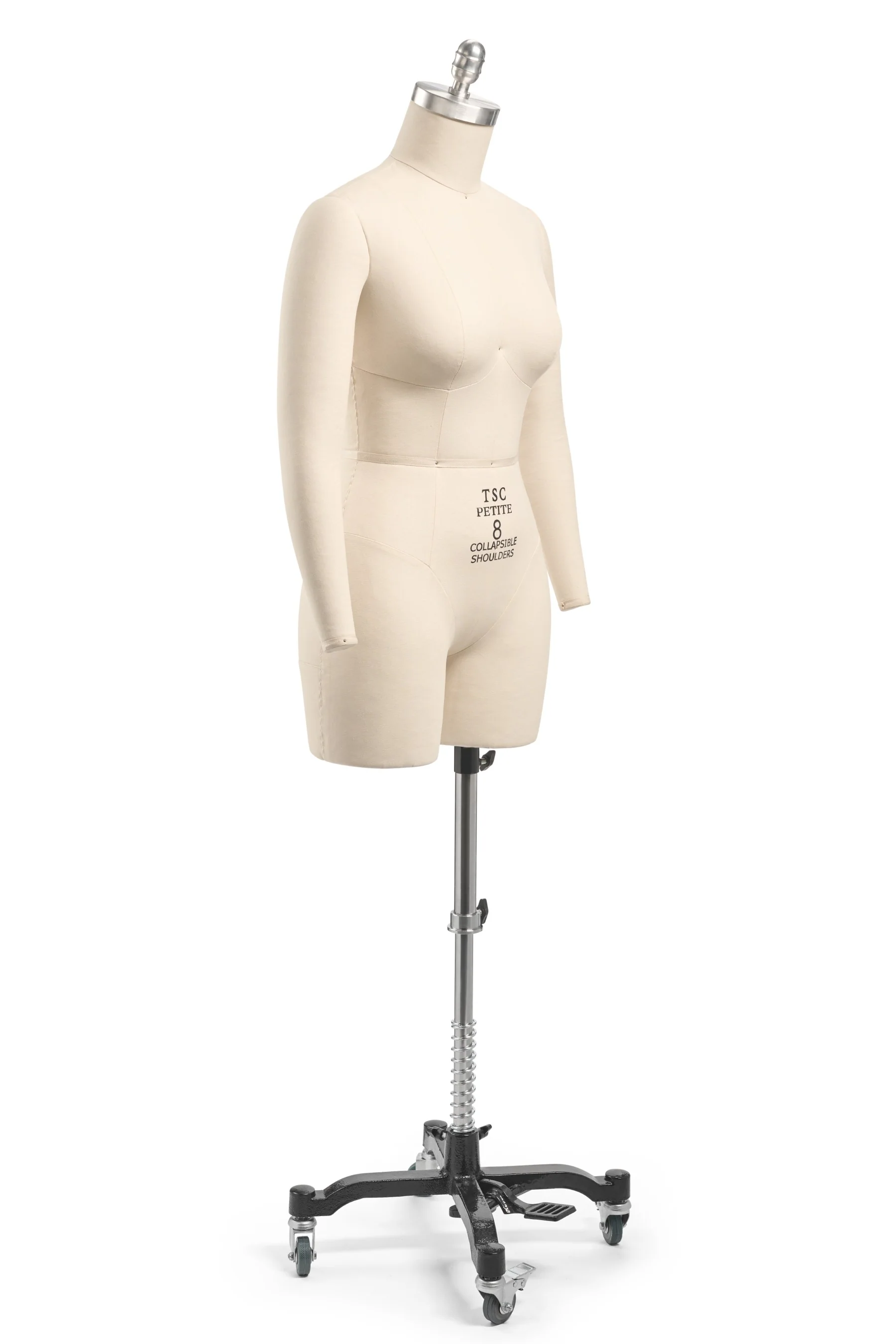 Professional Female 3/4 Body Dress Form w/ Collapsible Shoulders (Petite Sizing) - Image 3